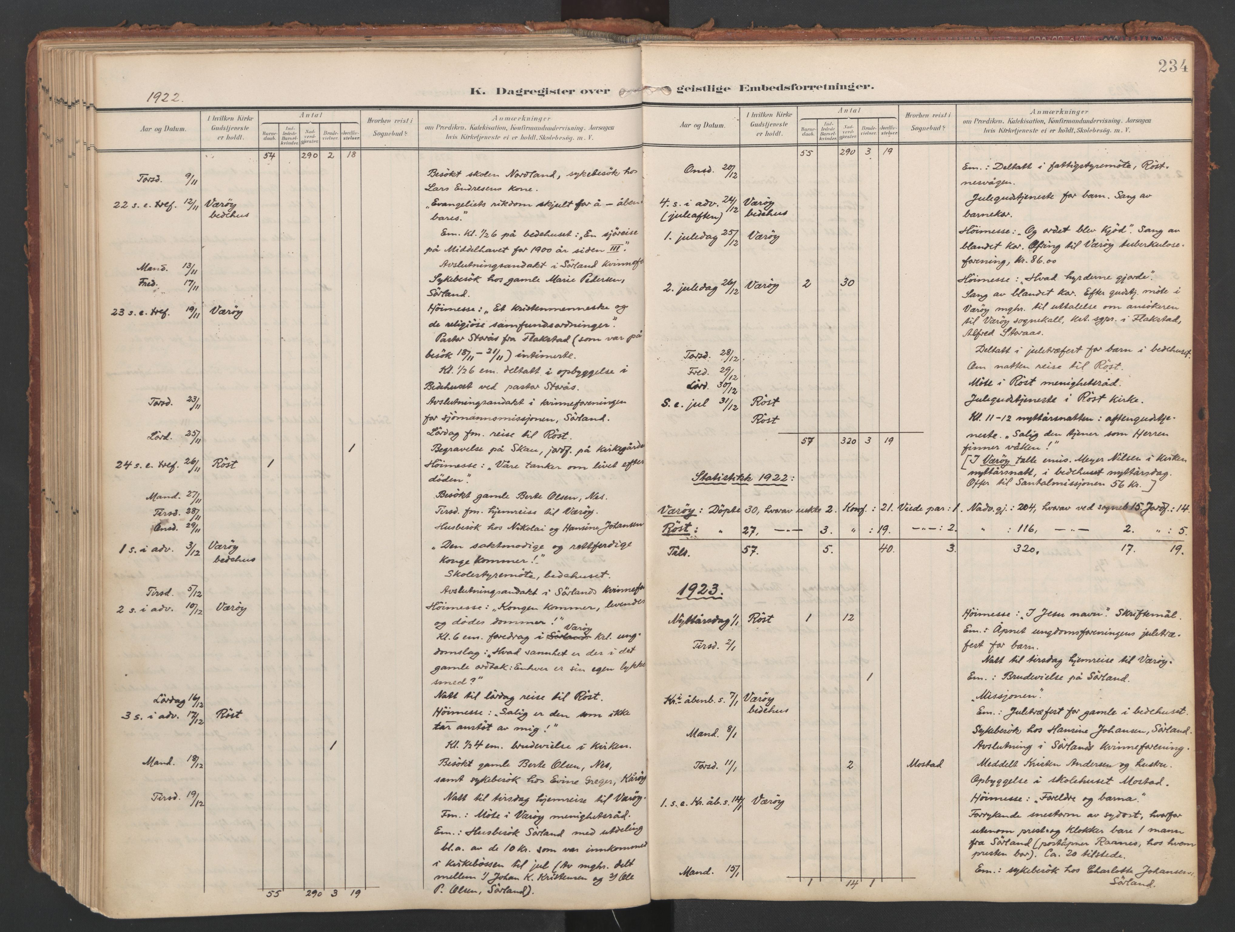 Ministerialprotokoller, klokkerbøker og fødselsregistre - Nordland, SAT/A-1459/808/L0129: Parish register (official) no. 808A02, 1903-1931, p. 234
