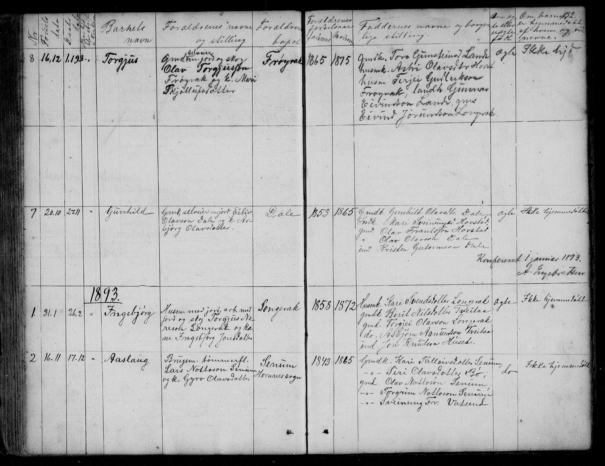 Bygland sokneprestkontor, AV/SAK-1111-0006/F/Fb/Fbd/L0001: Parish register (copy) no. B 1, 1848-1895, p. 132