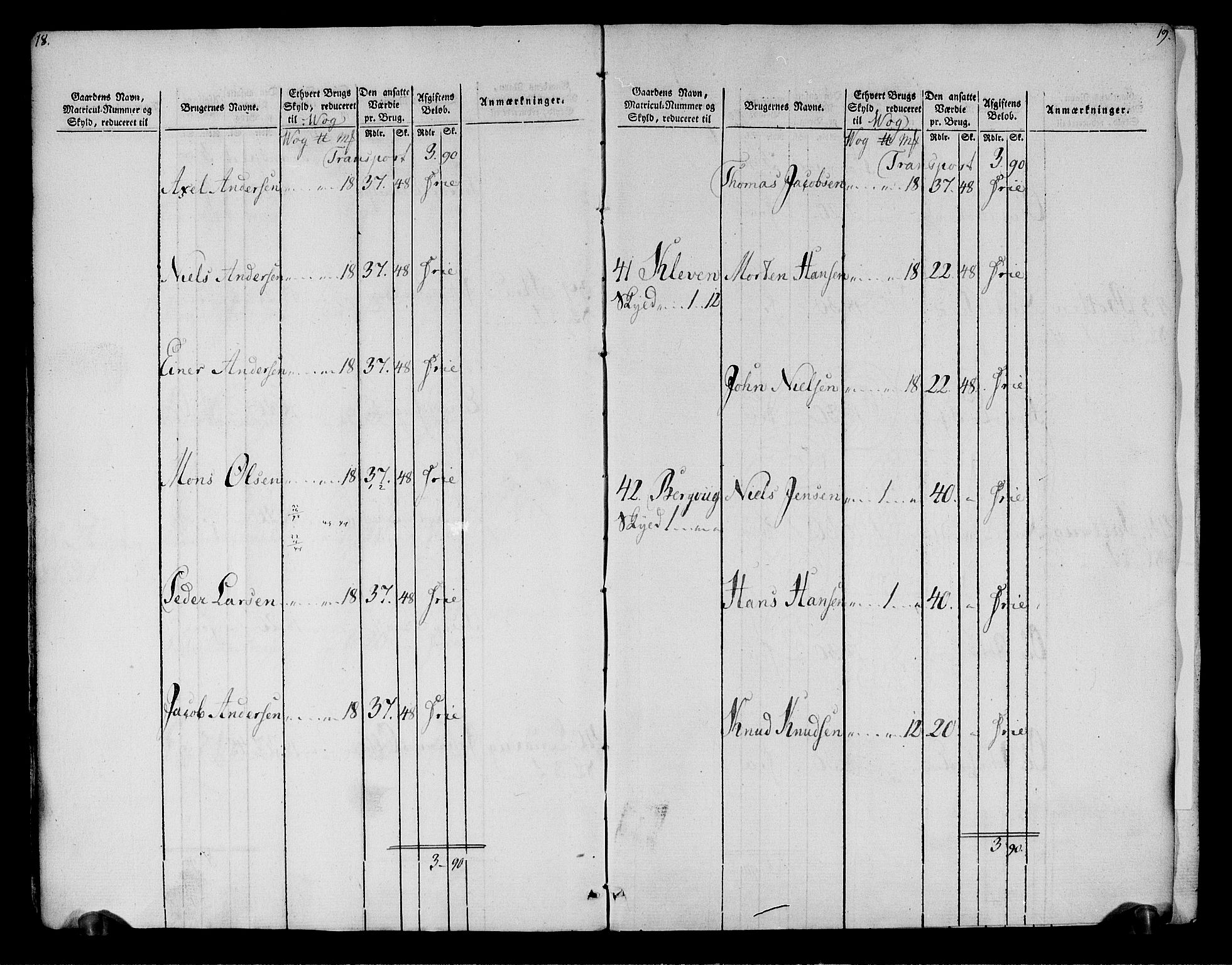 Rentekammeret inntil 1814, Realistisk ordnet avdeling, AV/RA-EA-4070/N/Ne/Nea/L0161: Salten fogderi. Oppebørselsregister, 1803-1804, p. 11