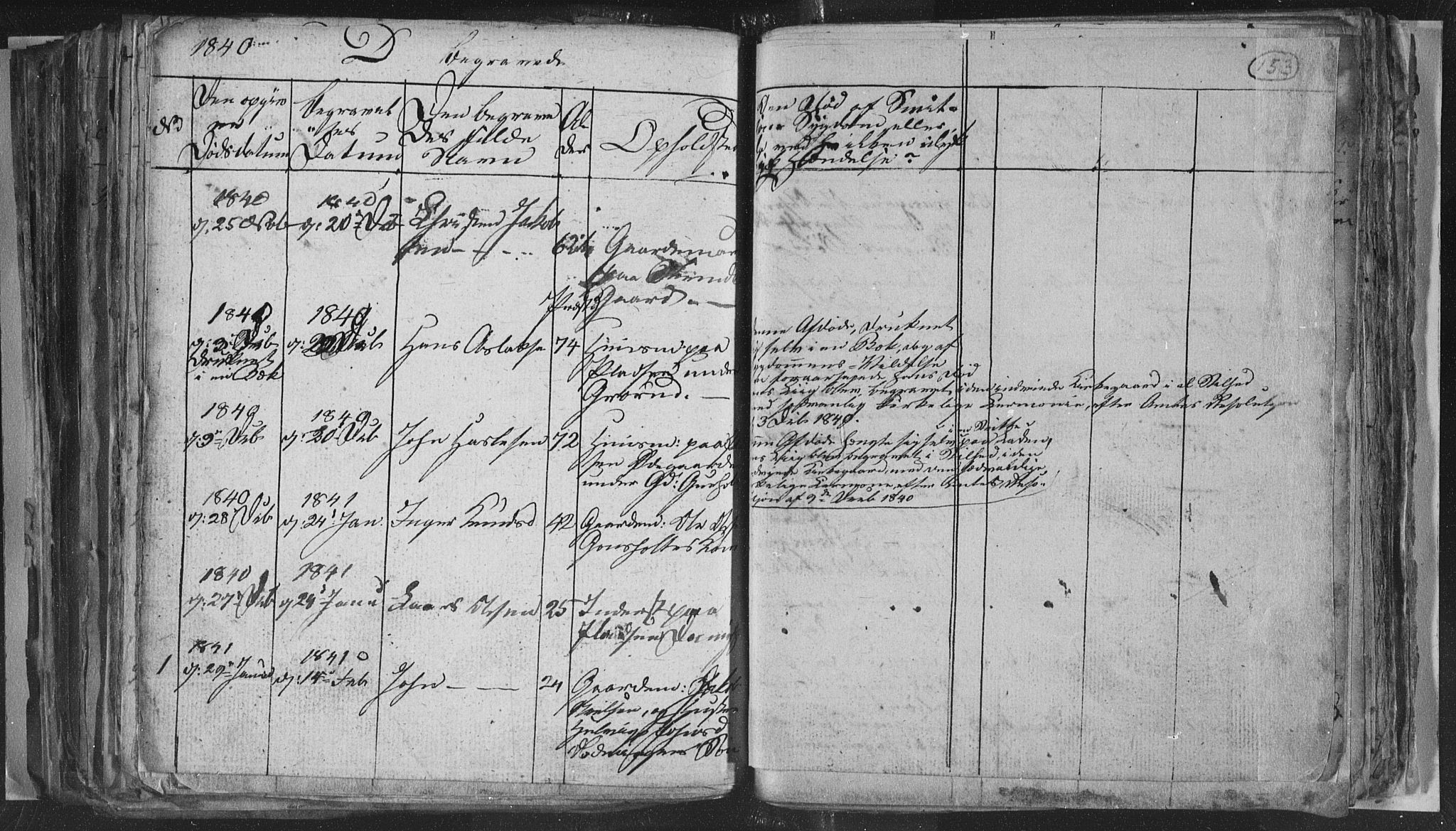 Siljan kirkebøker, SAKO/A-300/G/Ga/L0001: Parish register (copy) no. 1, 1827-1847, p. 153
