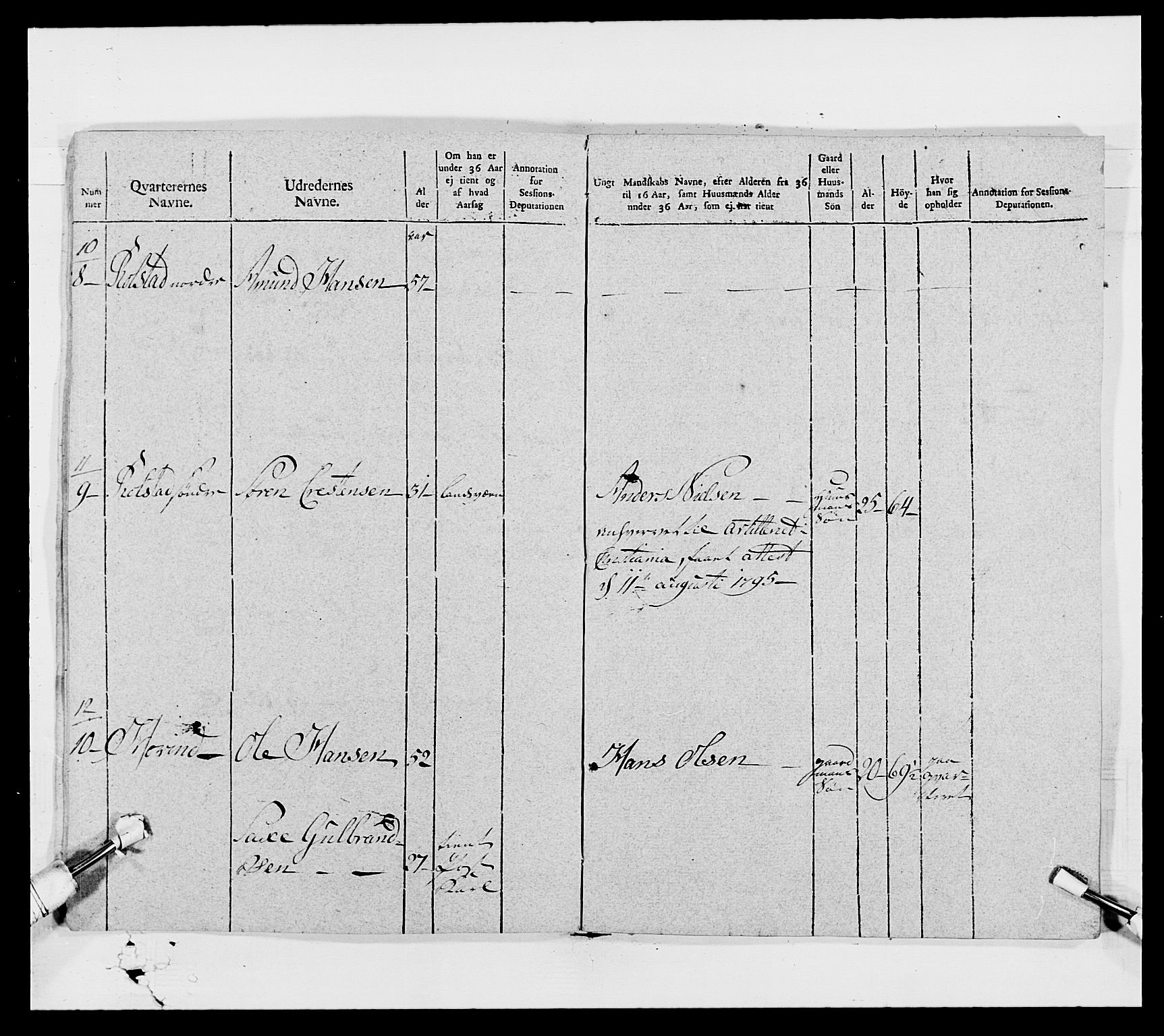 Generalitets- og kommissariatskollegiet, Det kongelige norske kommissariatskollegium, AV/RA-EA-5420/E/Eh/L0006: Akershusiske dragonregiment, 1796-1800, p. 13