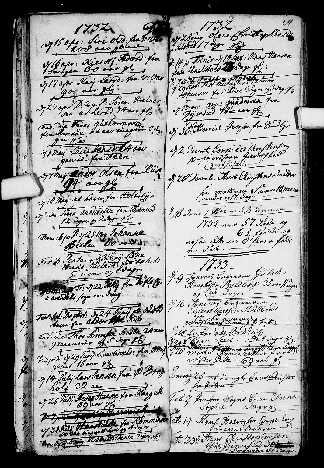 Stokke kirkebøker, AV/SAKO-A-320/F/Fa/L0001: Parish register (official) no. I 1, 1717-1733, p. 24