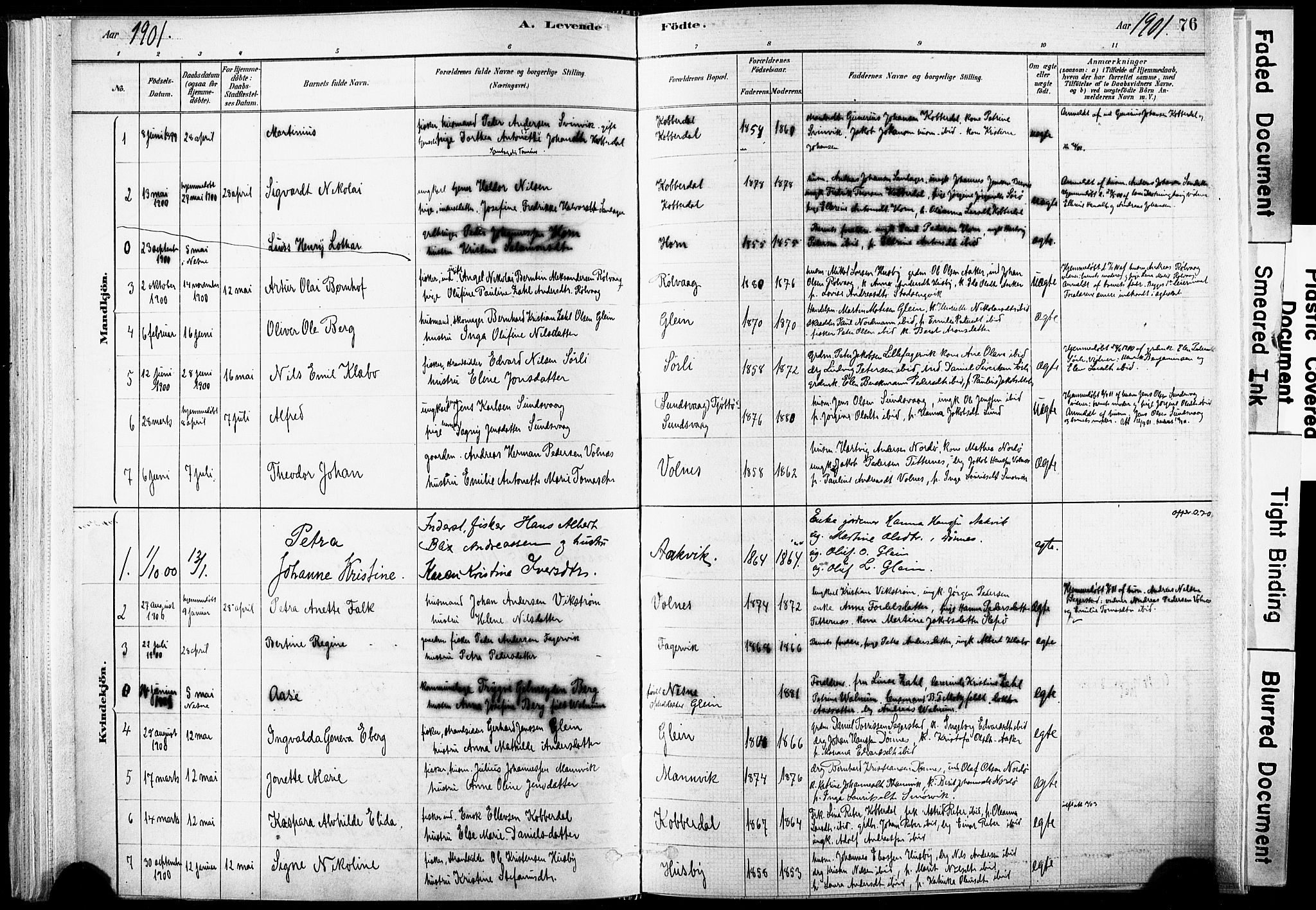 Ministerialprotokoller, klokkerbøker og fødselsregistre - Nordland, AV/SAT-A-1459/835/L0525: Parish register (official) no. 835A03I, 1881-1910, p. 76