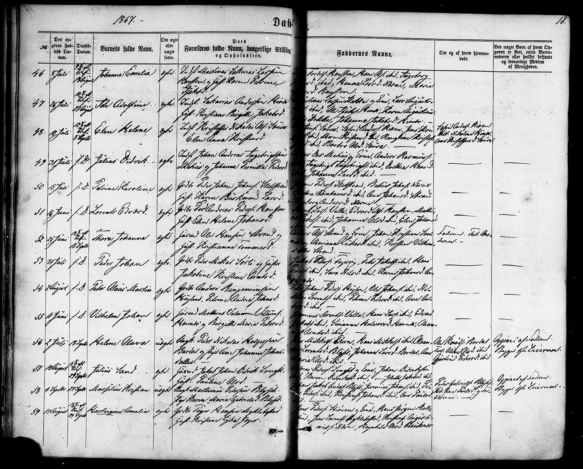 Ministerialprotokoller, klokkerbøker og fødselsregistre - Nordland, AV/SAT-A-1459/838/L0551: Parish register (official) no. 838A09, 1864-1880, p. 18