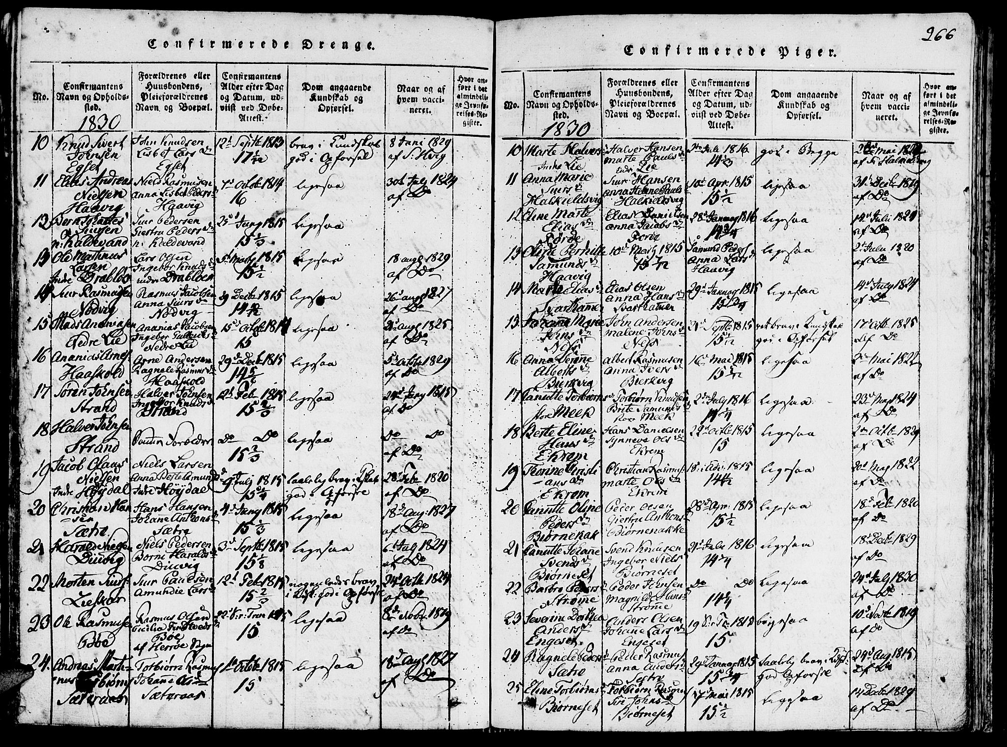 Ministerialprotokoller, klokkerbøker og fødselsregistre - Møre og Romsdal, AV/SAT-A-1454/511/L0138: Parish register (official) no. 511A05, 1817-1832, p. 266