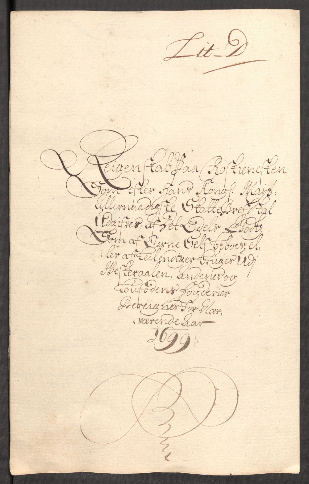 Rentekammeret inntil 1814, Reviderte regnskaper, Fogderegnskap, RA/EA-4092/R67/L4678: Fogderegnskap Vesterålen, Andenes og Lofoten, 1696-1708, p. 284