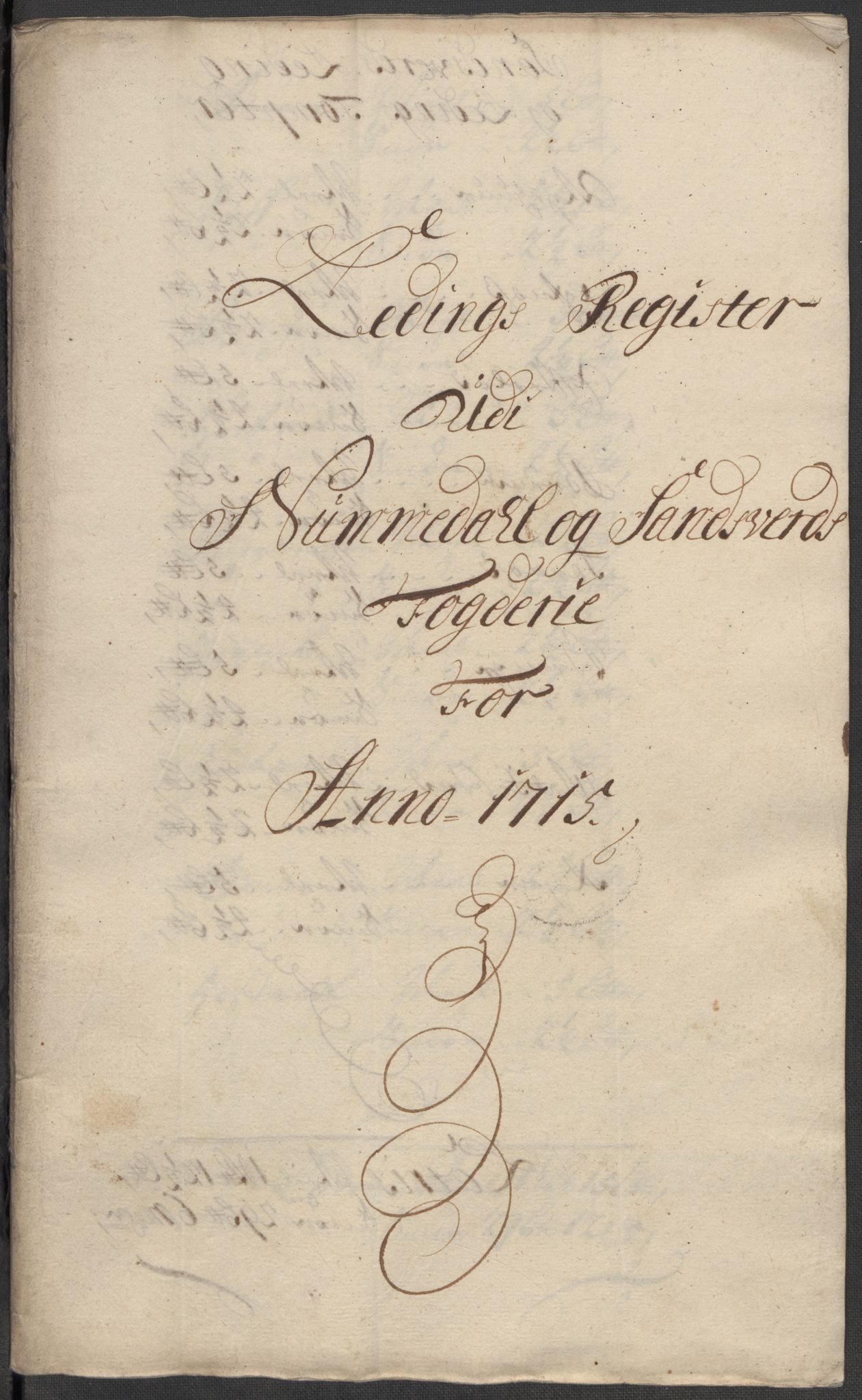 Rentekammeret inntil 1814, Reviderte regnskaper, Fogderegnskap, AV/RA-EA-4092/R24/L1591: Fogderegnskap Numedal og Sandsvær, 1715, p. 235