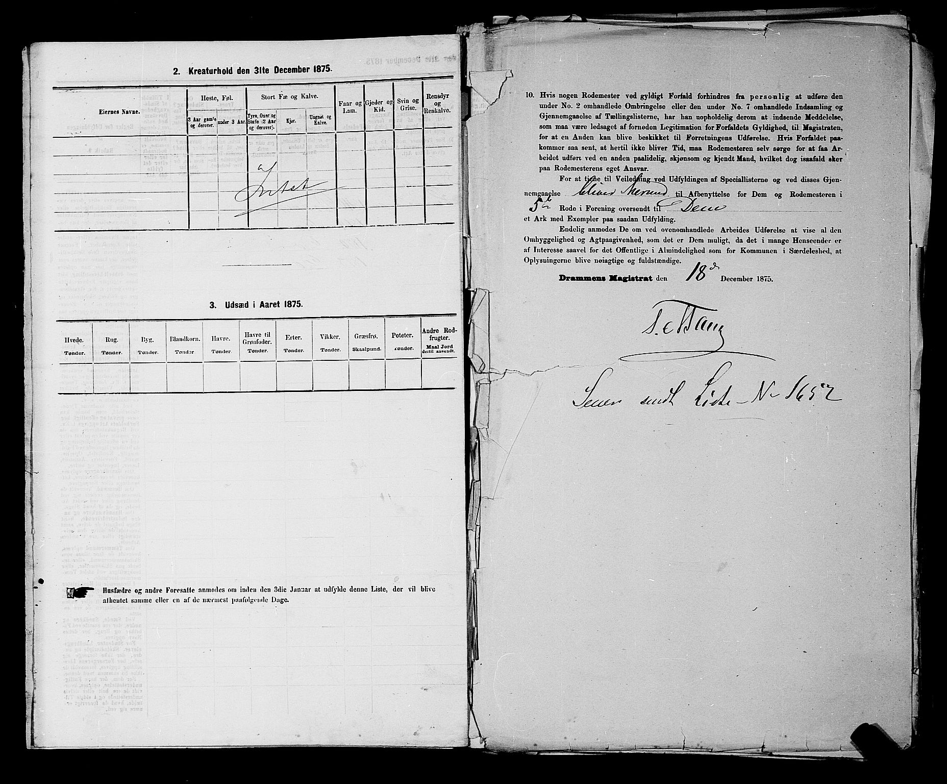 SAKO, 1875 census for 0602 Drammen, 1875, p. 527