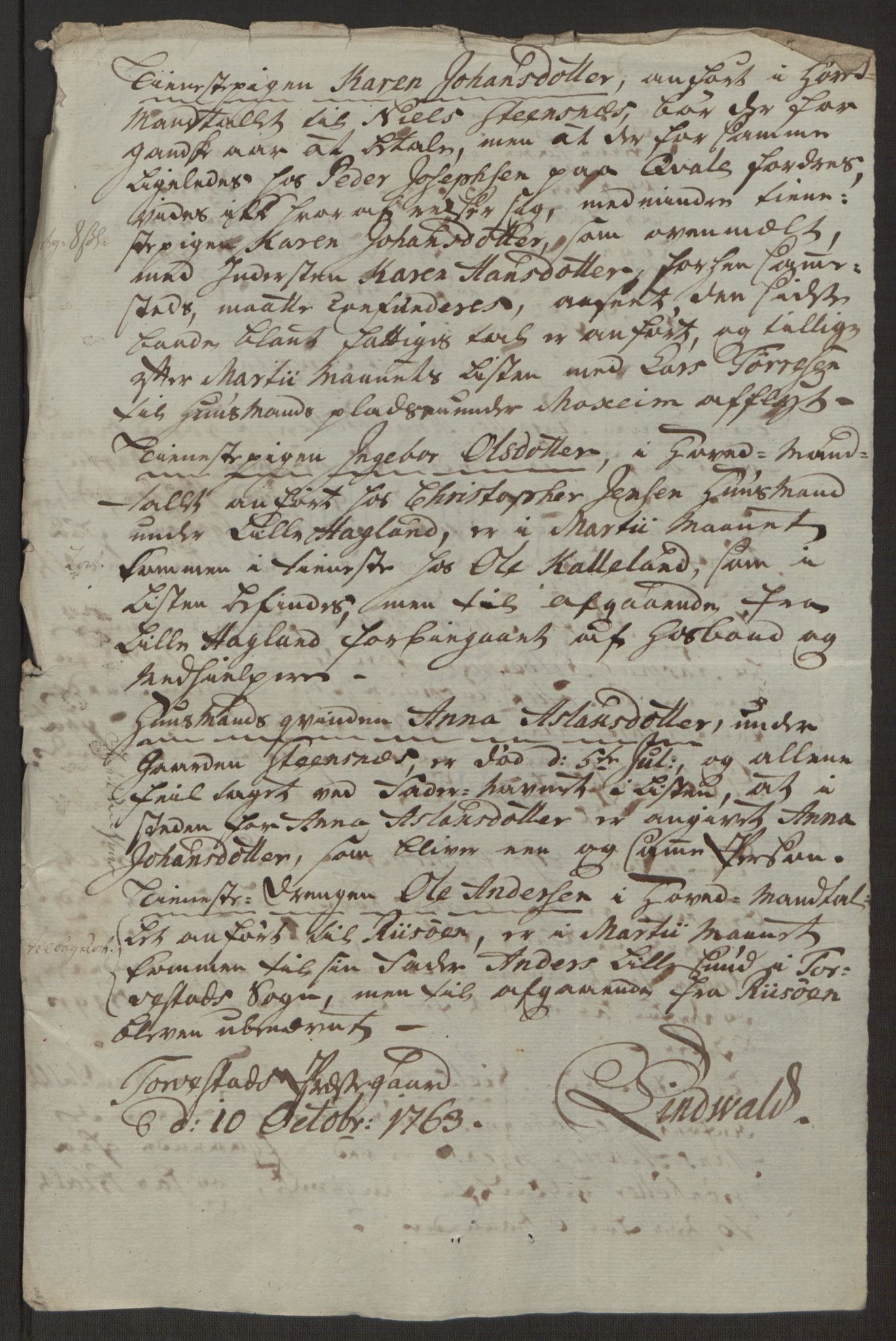Rentekammeret inntil 1814, Reviderte regnskaper, Hovedkasseregnskaper, RA/EA-4065/Rf/L0072b: Ekstraskatteregnskap, 1762, p. 695