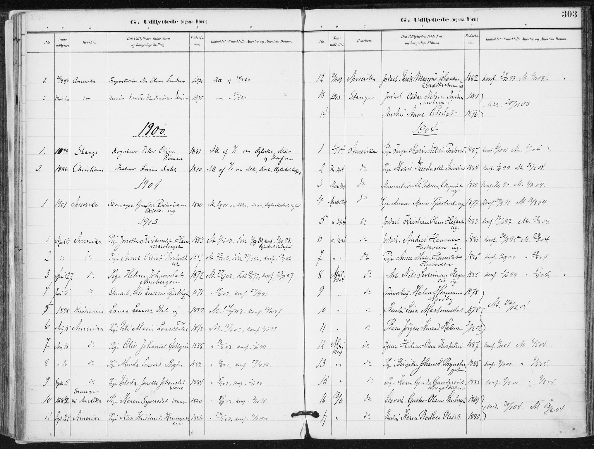 Romedal prestekontor, AV/SAH-PREST-004/K/L0011: Parish register (official) no. 11, 1896-1912, p. 303