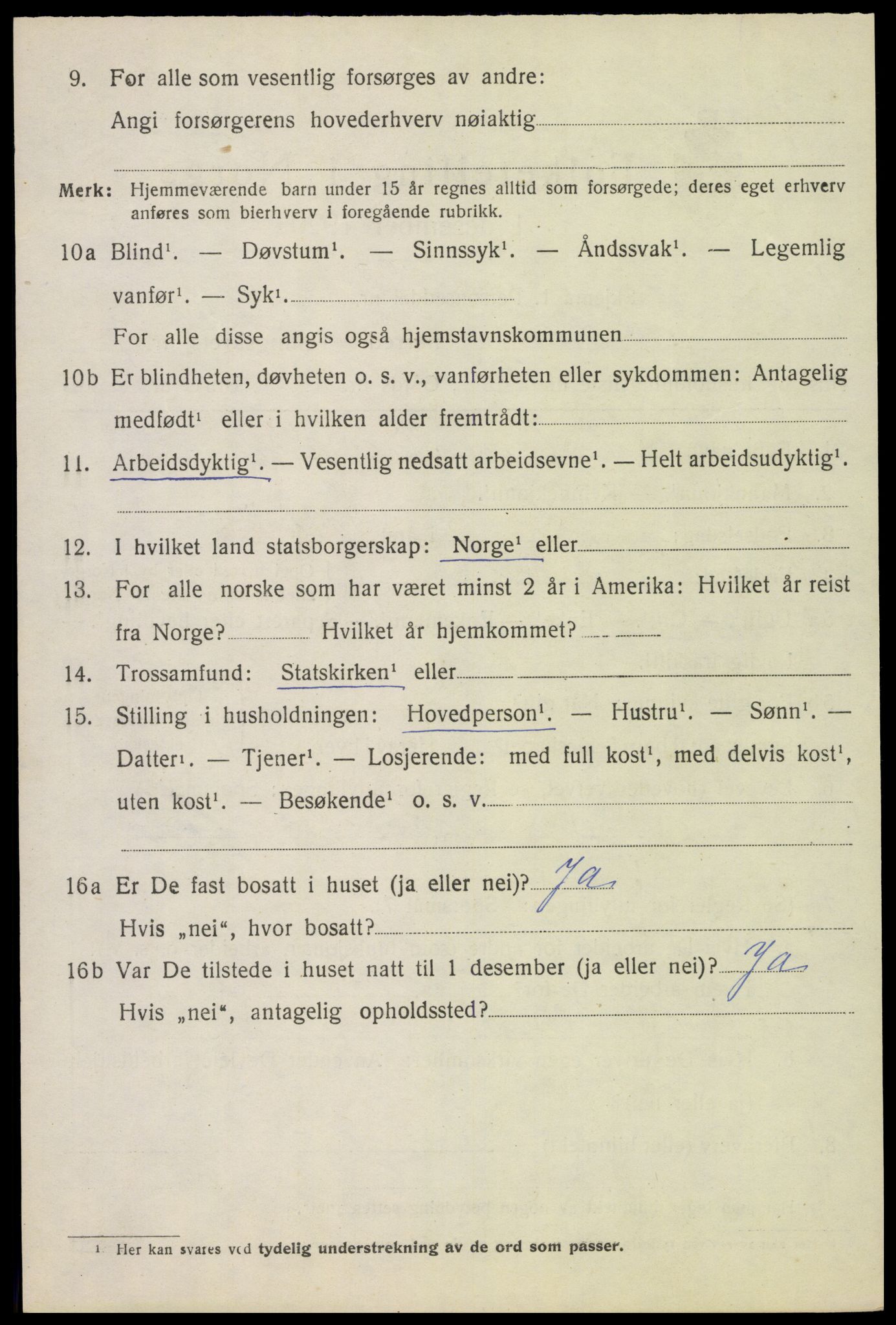 SAH, 1920 census for Sør-Odal, 1920, p. 9276