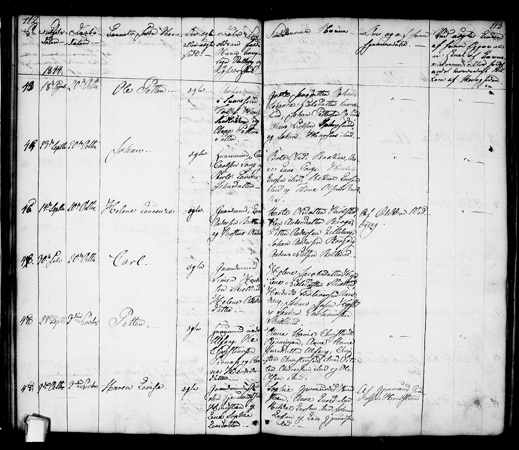 Borge prestekontor Kirkebøker, AV/SAO-A-10903/F/Fa/L0004: Parish register (official) no. I 4, 1836-1848, p. 112-113