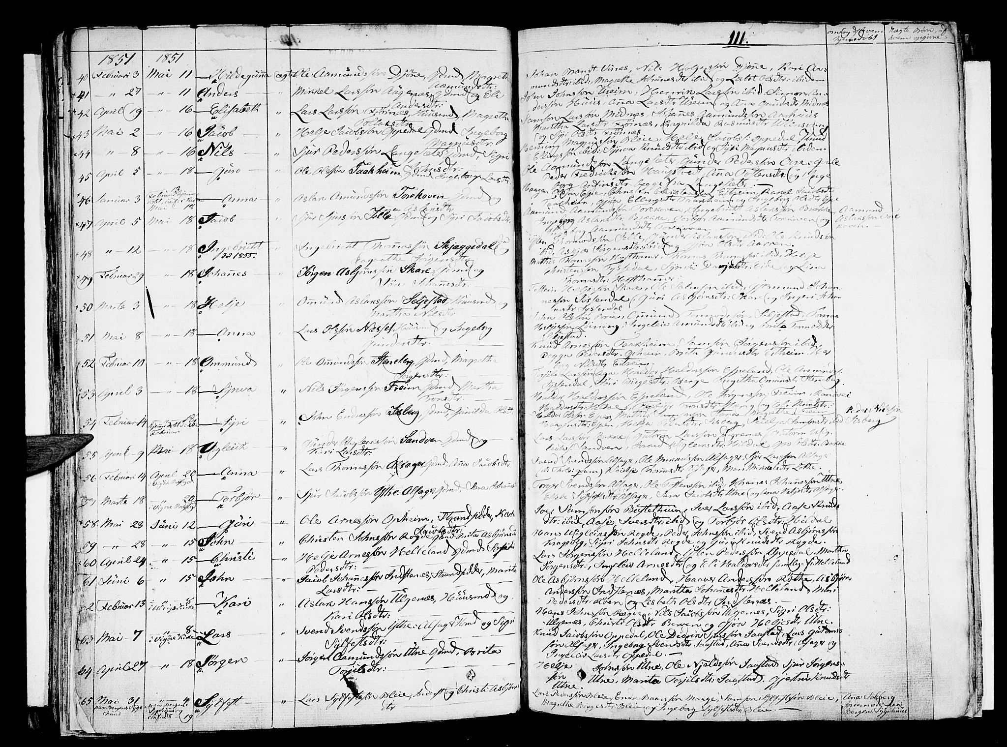 Ullensvang sokneprestembete, AV/SAB-A-78701/H/Haa: Parish register (official) no. A 10, 1825-1853, p. 111