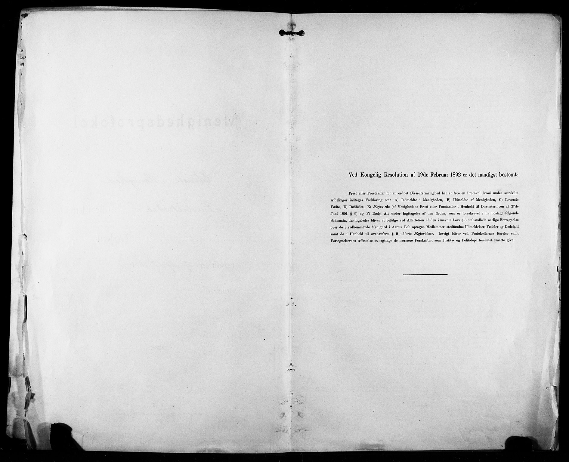 Kristi menighet Fredrikstad , SAO/PAO-0231/A/L0001: Dissenter register no. 1, 1893-1914