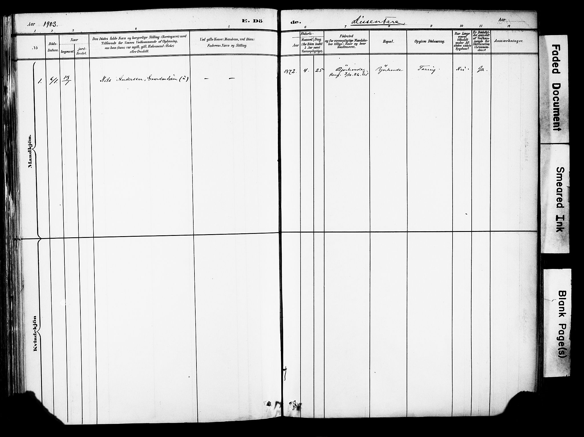 Eid sokneprestembete, SAB/A-82301/H/Haa/Haab/L0001: Parish register (official) no. B 1, 1879-1906