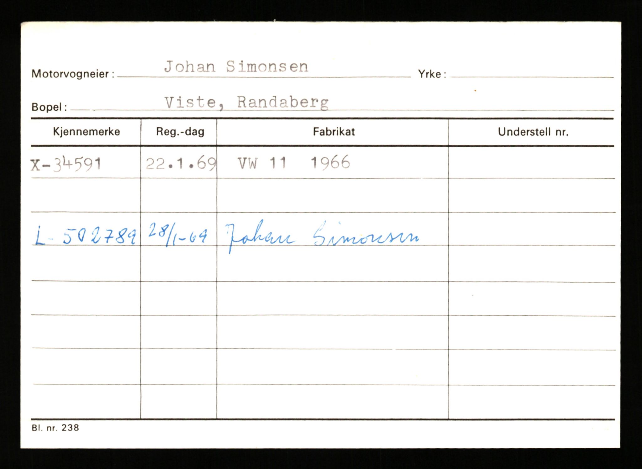 Stavanger trafikkstasjon, SAST/A-101942/0/G/L0006: Registreringsnummer: 34250 - 49007, 1930-1971, p. 93