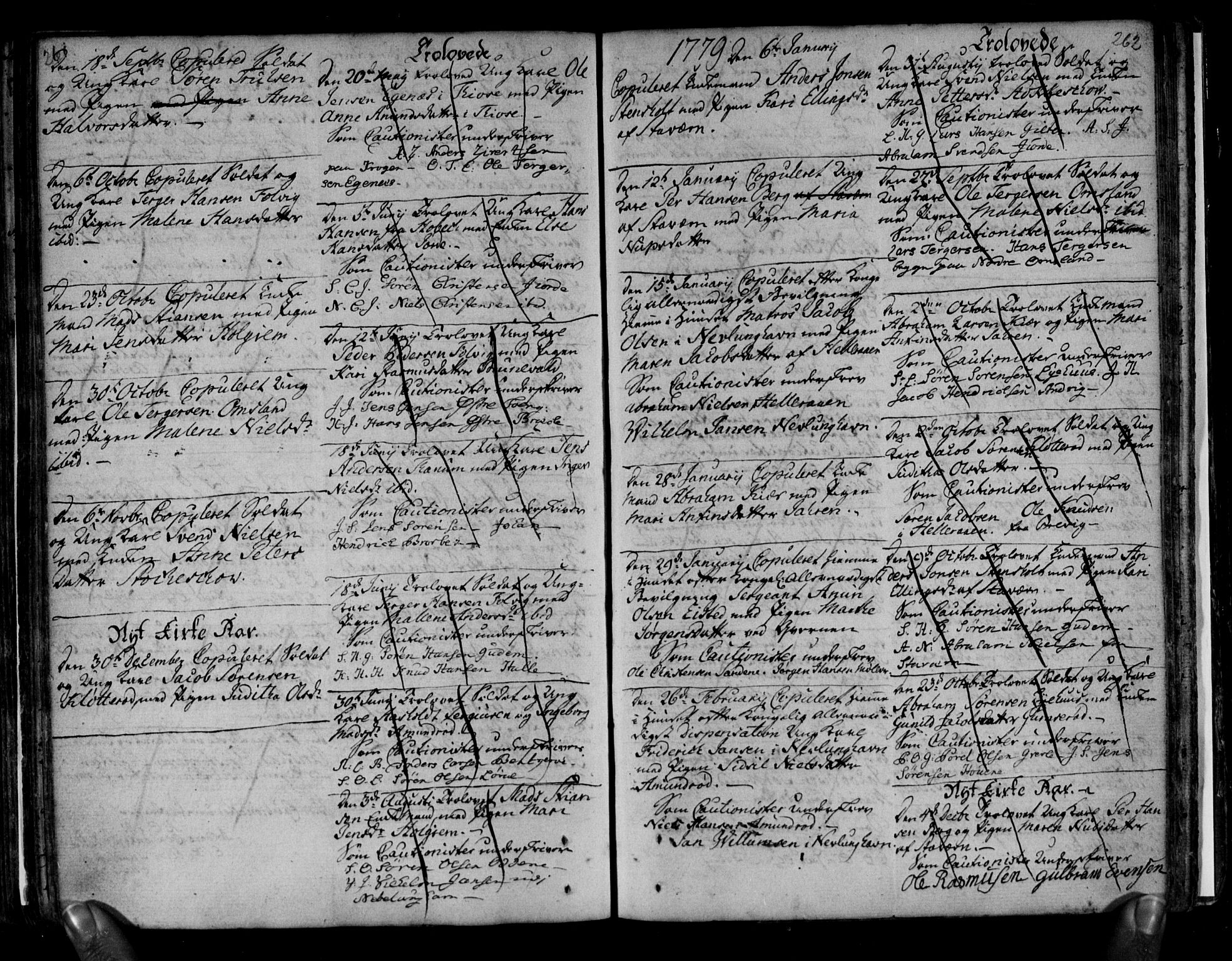 Brunlanes kirkebøker, SAKO/A-342/F/Fa/L0001: Parish register (official) no. I 1, 1766-1801, p. 261-262