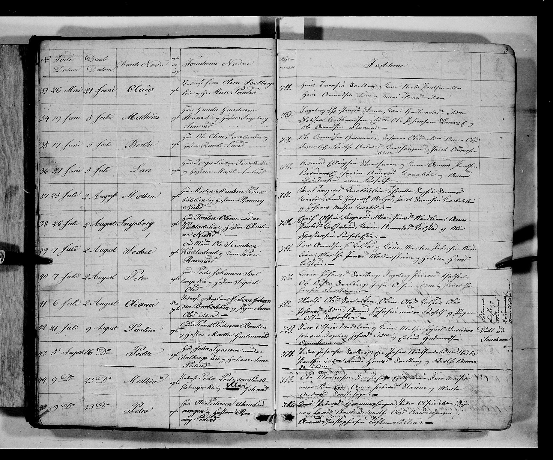 Gausdal prestekontor, AV/SAH-PREST-090/H/Ha/Hab/L0005: Parish register (copy) no. 5, 1846-1867, p. 3