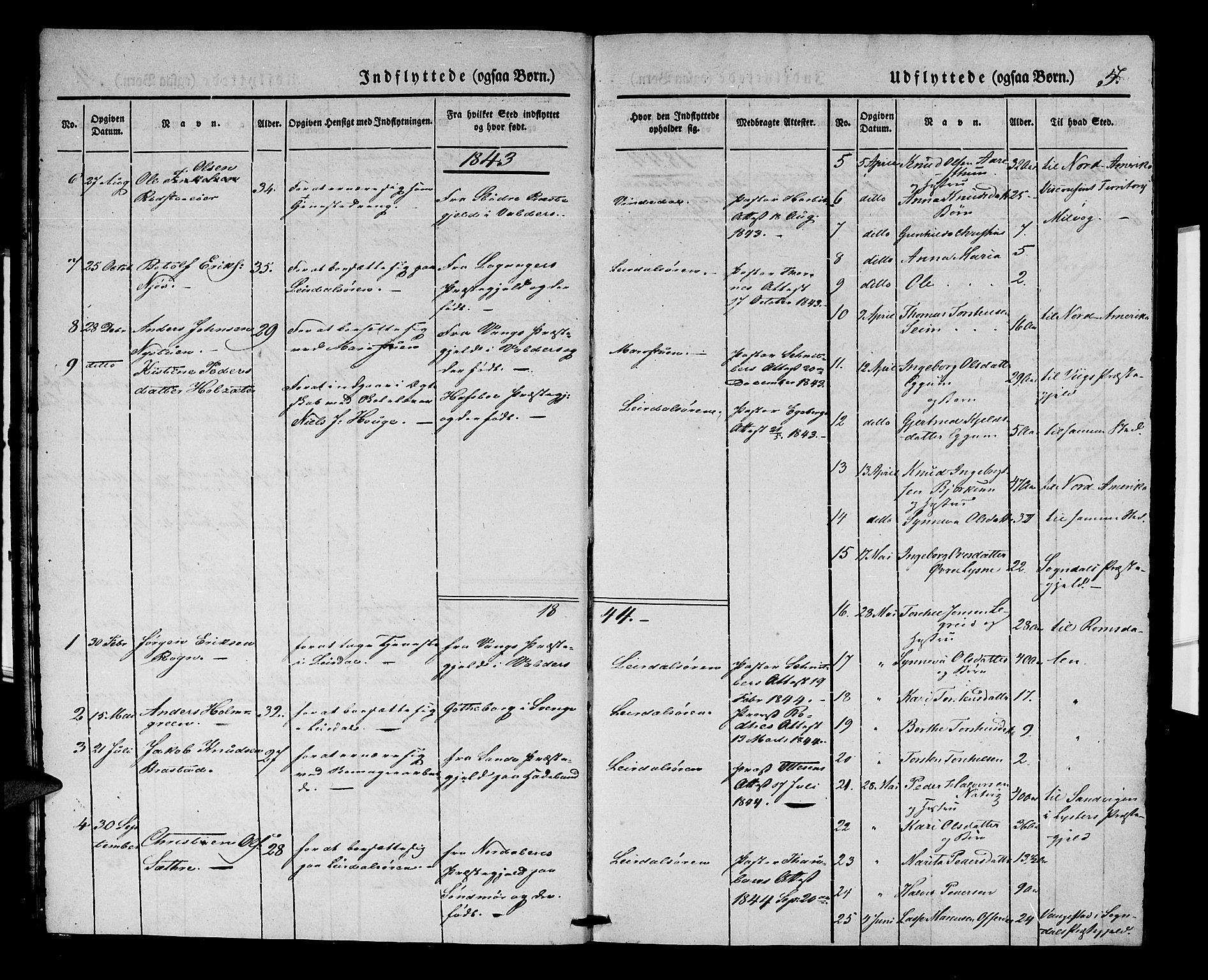Lærdal sokneprestembete, AV/SAB-A-81201: Parish register (official) no. A 10, 1837-1851, p. 5