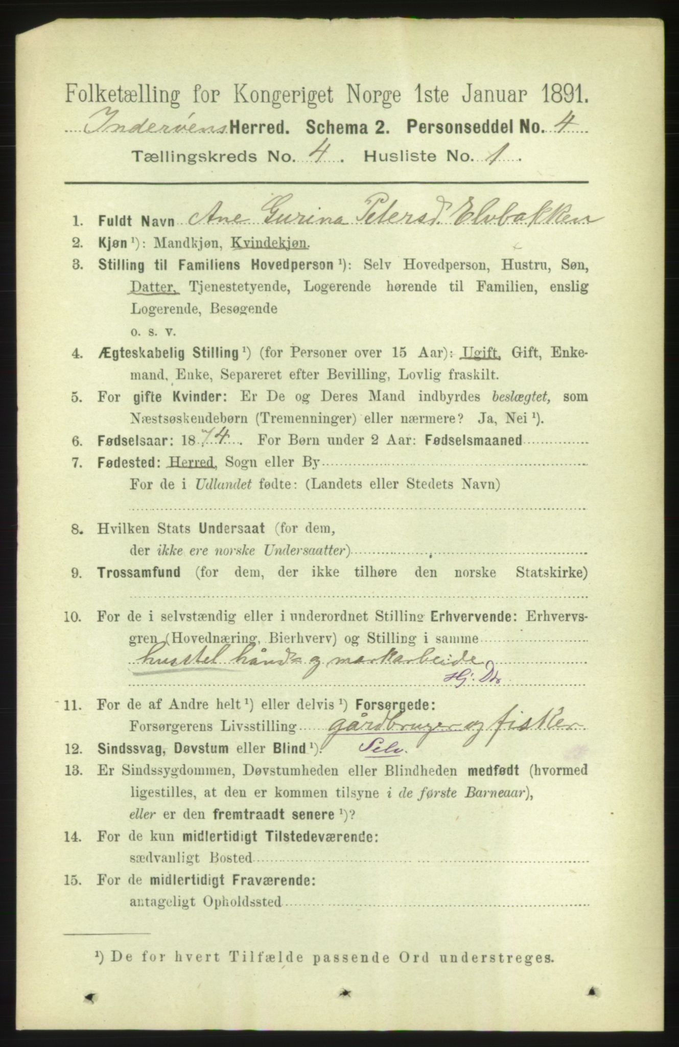 RA, 1891 census for 1729 Inderøy, 1891, p. 2346