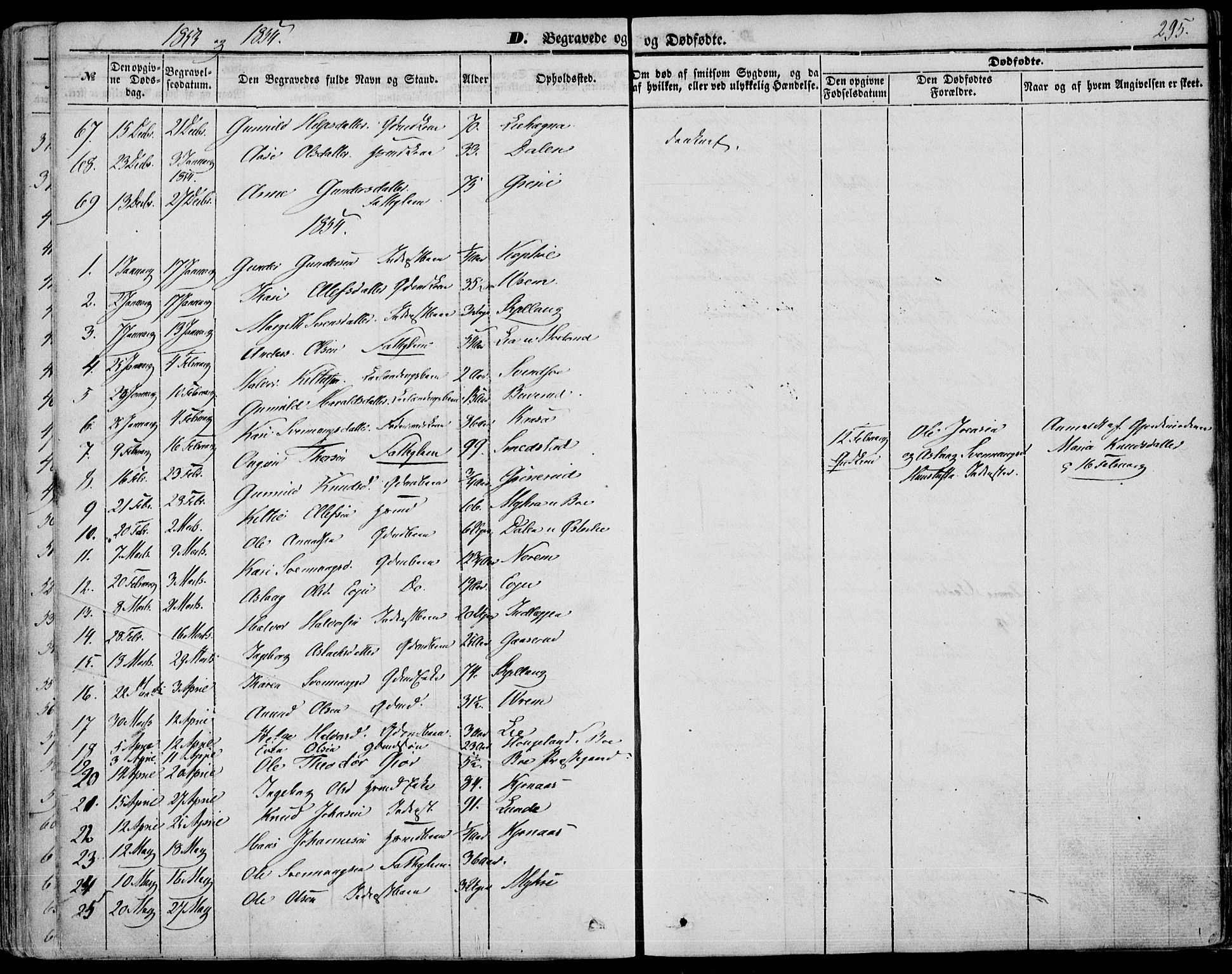 Bø kirkebøker, AV/SAKO-A-257/F/Fa/L0008: Parish register (official) no. 8, 1849-1861, p. 295