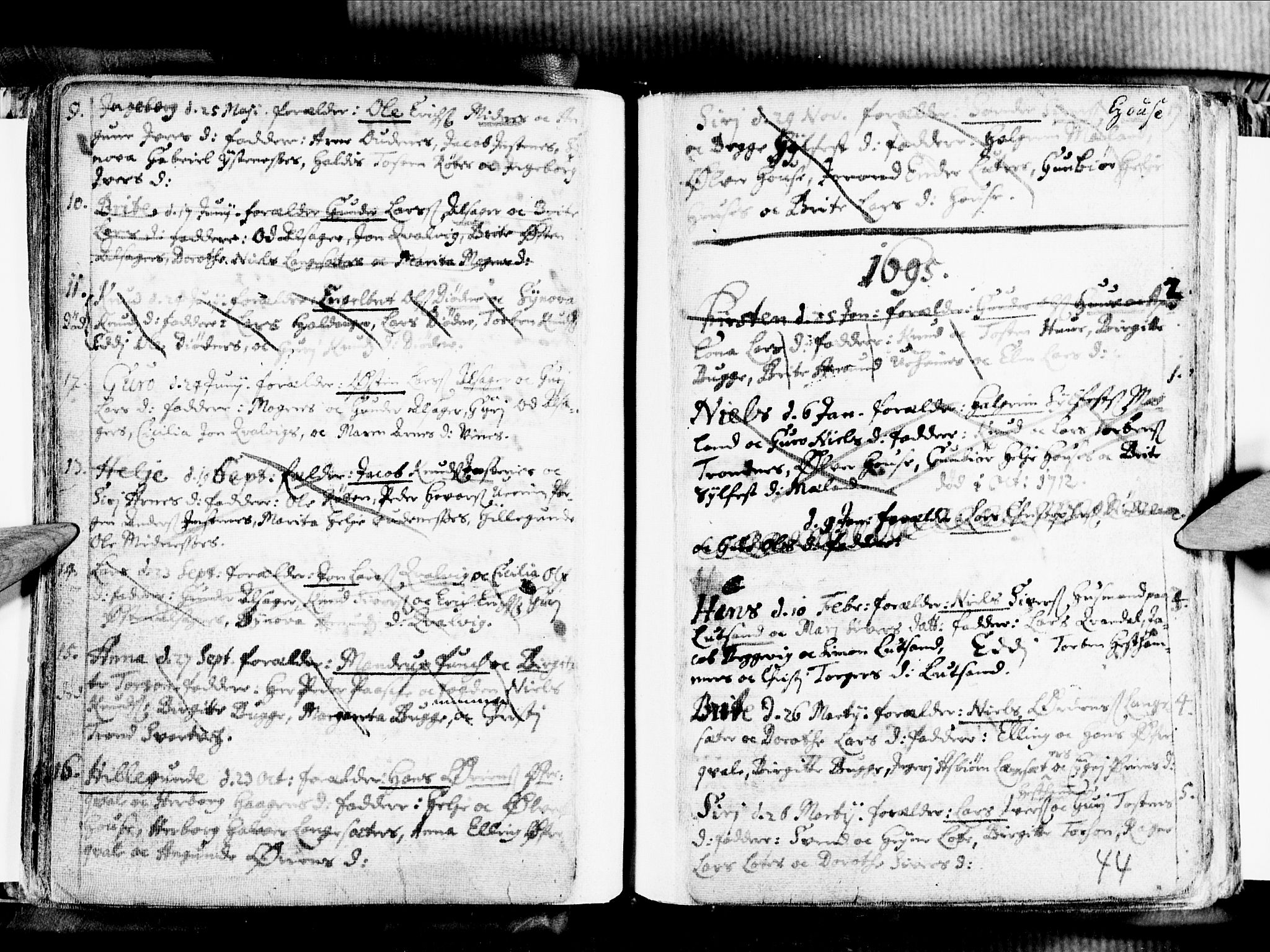 Ullensvang sokneprestembete, SAB/A-78701/H/Haa: Parish register (official) no. A 1 /2, 1669-1719, p. 44