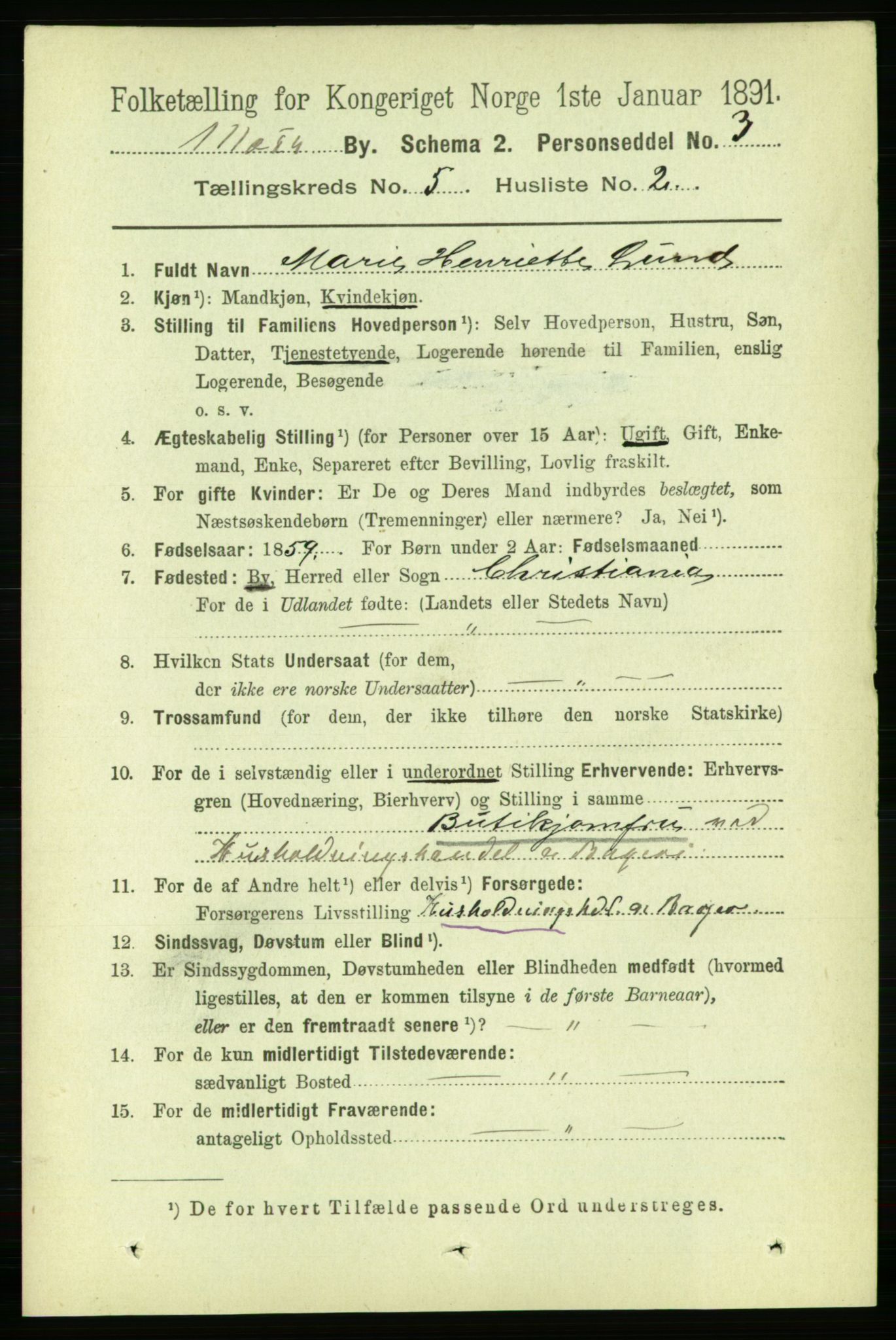 RA, 1891 census for 0104 Moss, 1891, p. 3049