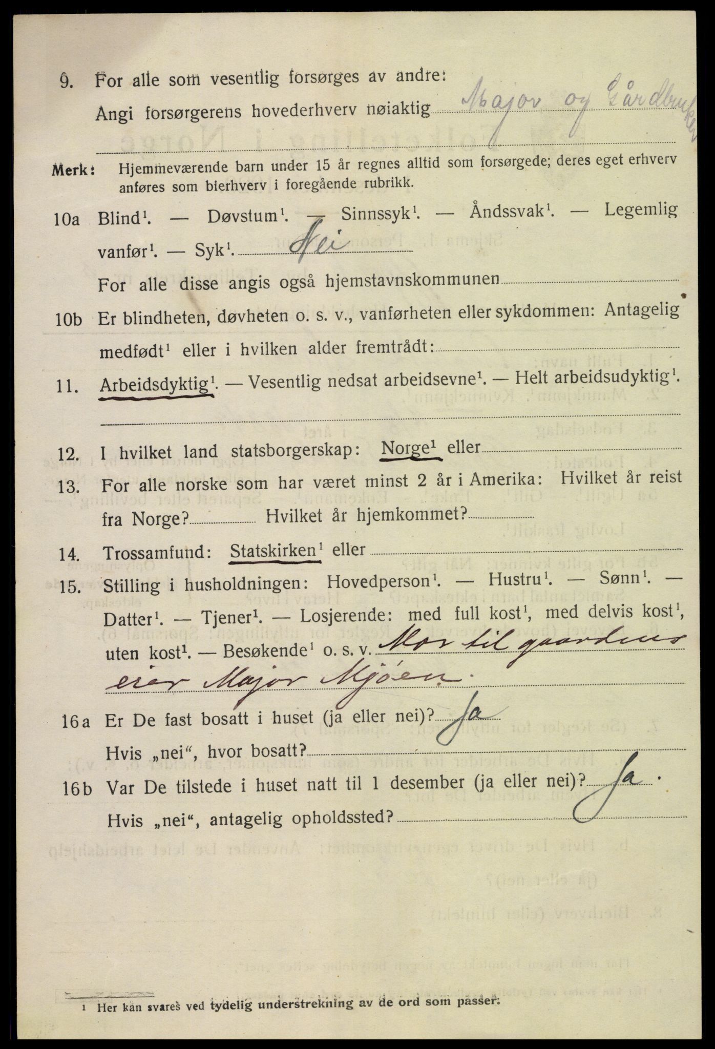 SAH, 1920 census for Gjøvik, 1920, p. 10001