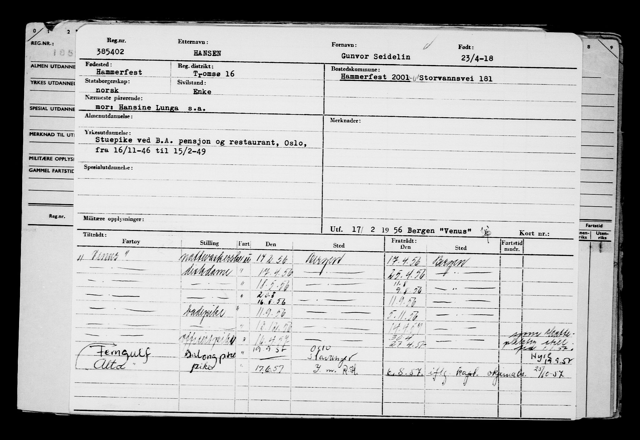 Direktoratet for sjømenn, AV/RA-S-3545/G/Gb/L0157: Hovedkort, 1918, p. 542