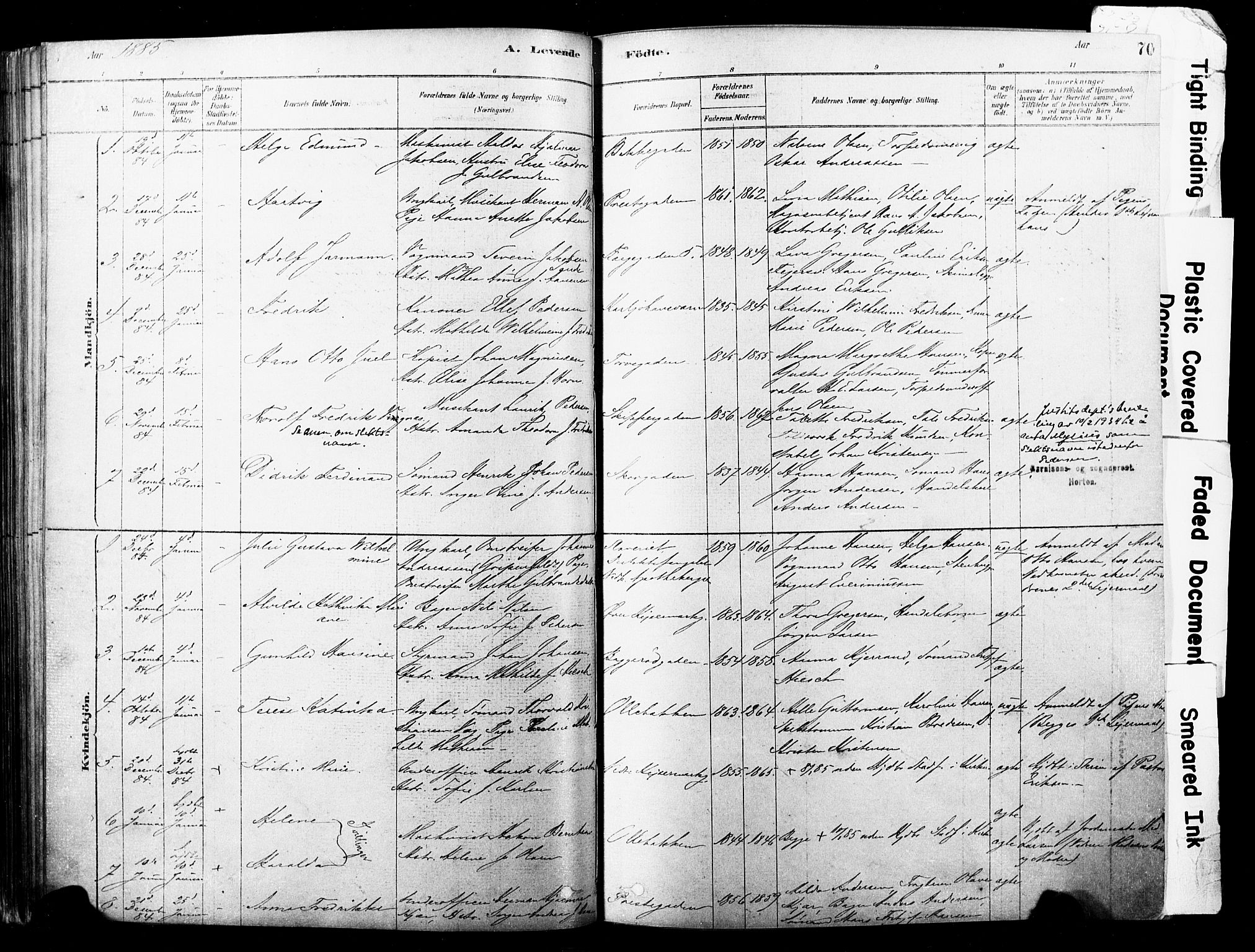 Horten kirkebøker, SAKO/A-348/F/Fa/L0003: Parish register (official) no. 3, 1878-1887, p. 70