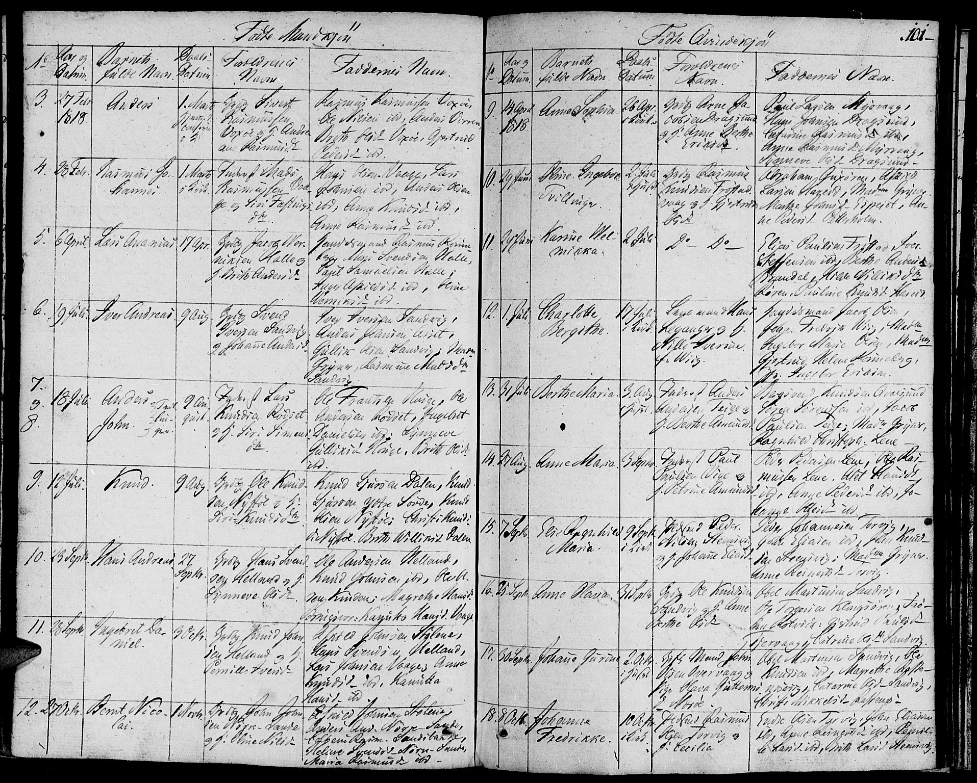 Ministerialprotokoller, klokkerbøker og fødselsregistre - Møre og Romsdal, AV/SAT-A-1454/507/L0068: Parish register (official) no. 507A03, 1789-1825, p. 101