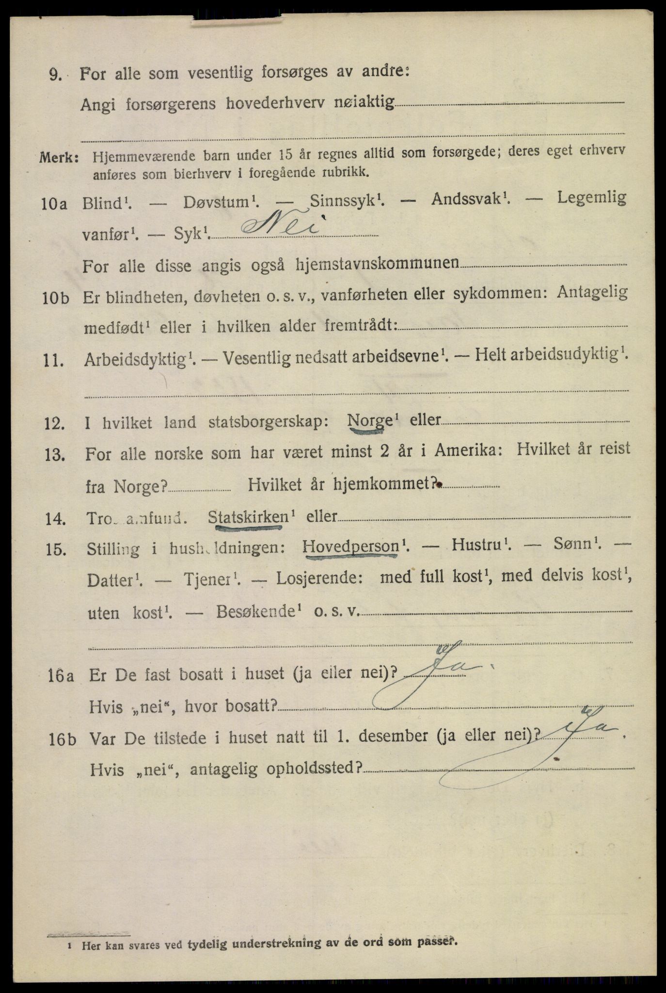 SAKO, 1920 census for Solum, 1920, p. 15347