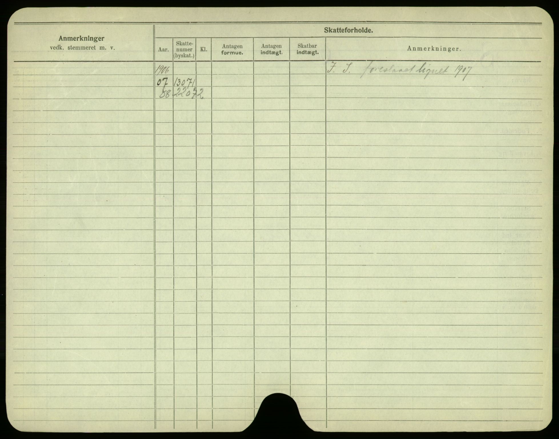 Oslo folkeregister, Registerkort, AV/SAO-A-11715/F/Fa/Fac/L0003: Menn, 1906-1914, p. 249b