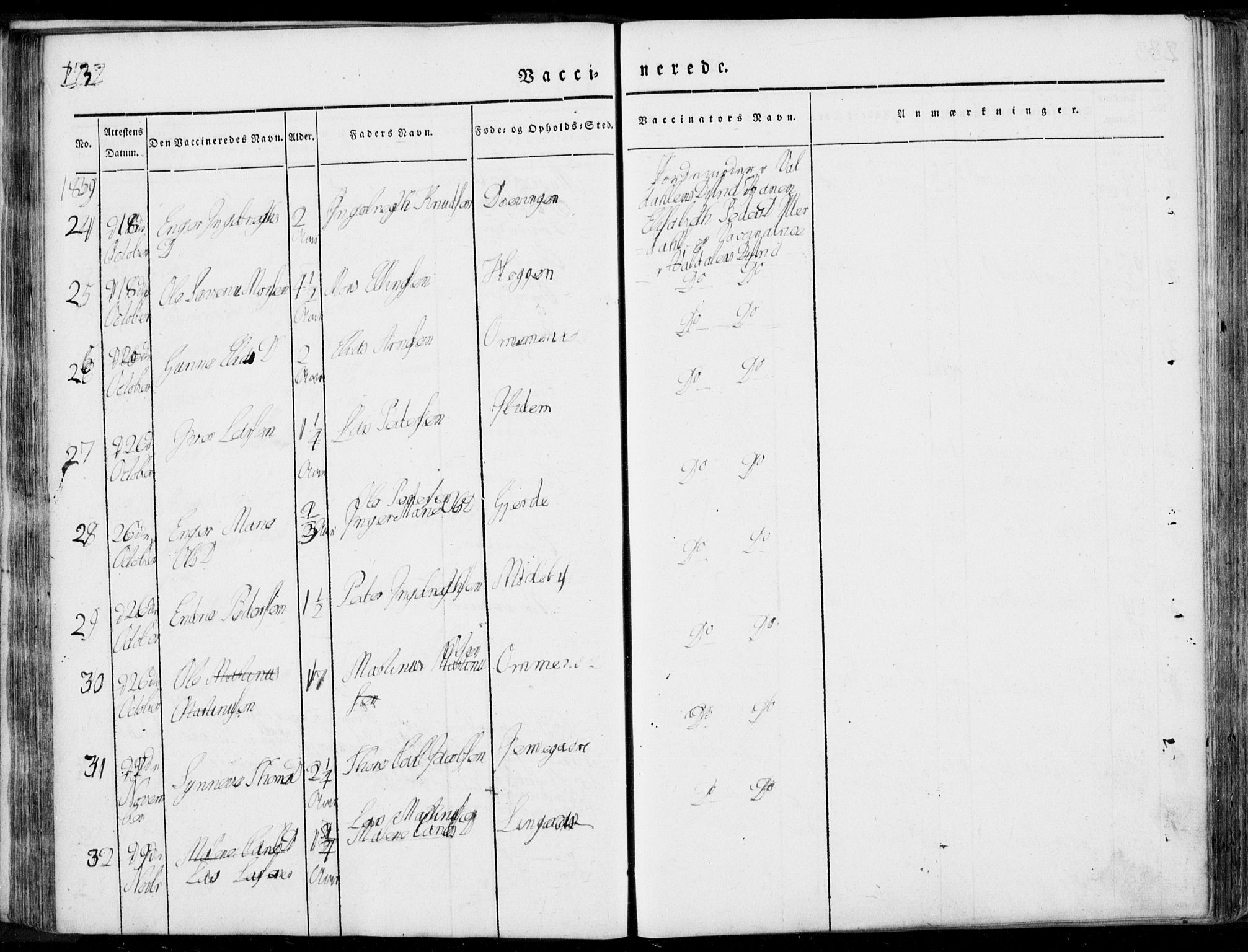 Ministerialprotokoller, klokkerbøker og fødselsregistre - Møre og Romsdal, AV/SAT-A-1454/519/L0248: Parish register (official) no. 519A07, 1829-1860, p. 232