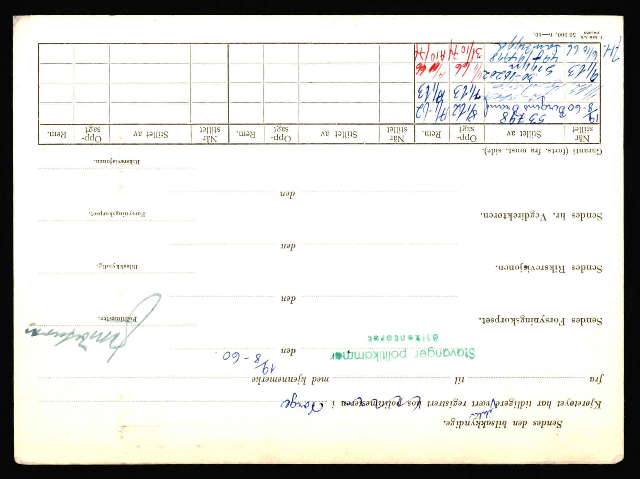 Stavanger trafikkstasjon, AV/SAST-A-101942/0/F/L0011: L-3700 - L-4199, 1930-1971, p. 1166