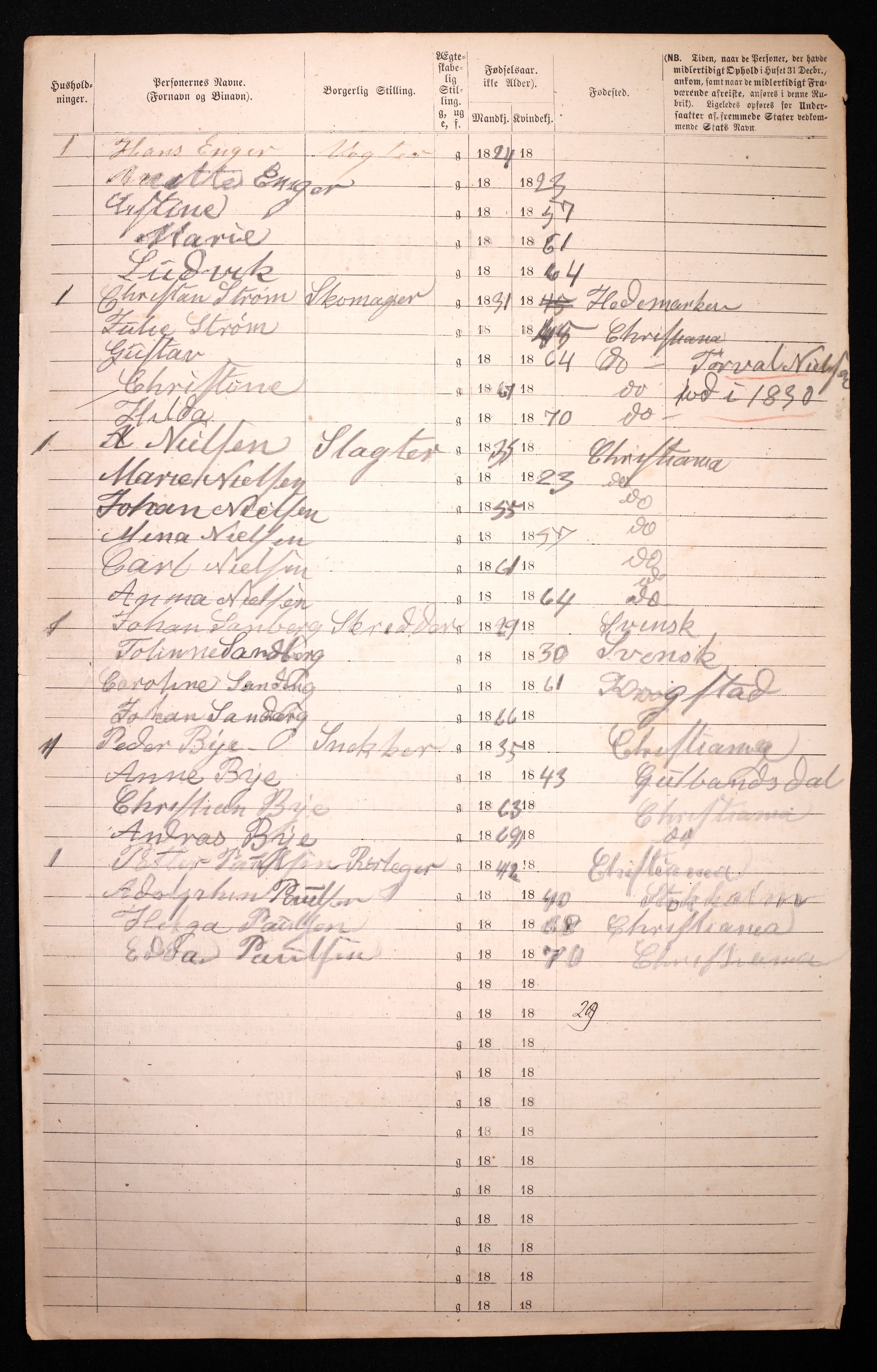 RA, 1870 census for 0301 Kristiania, 1870, p. 862