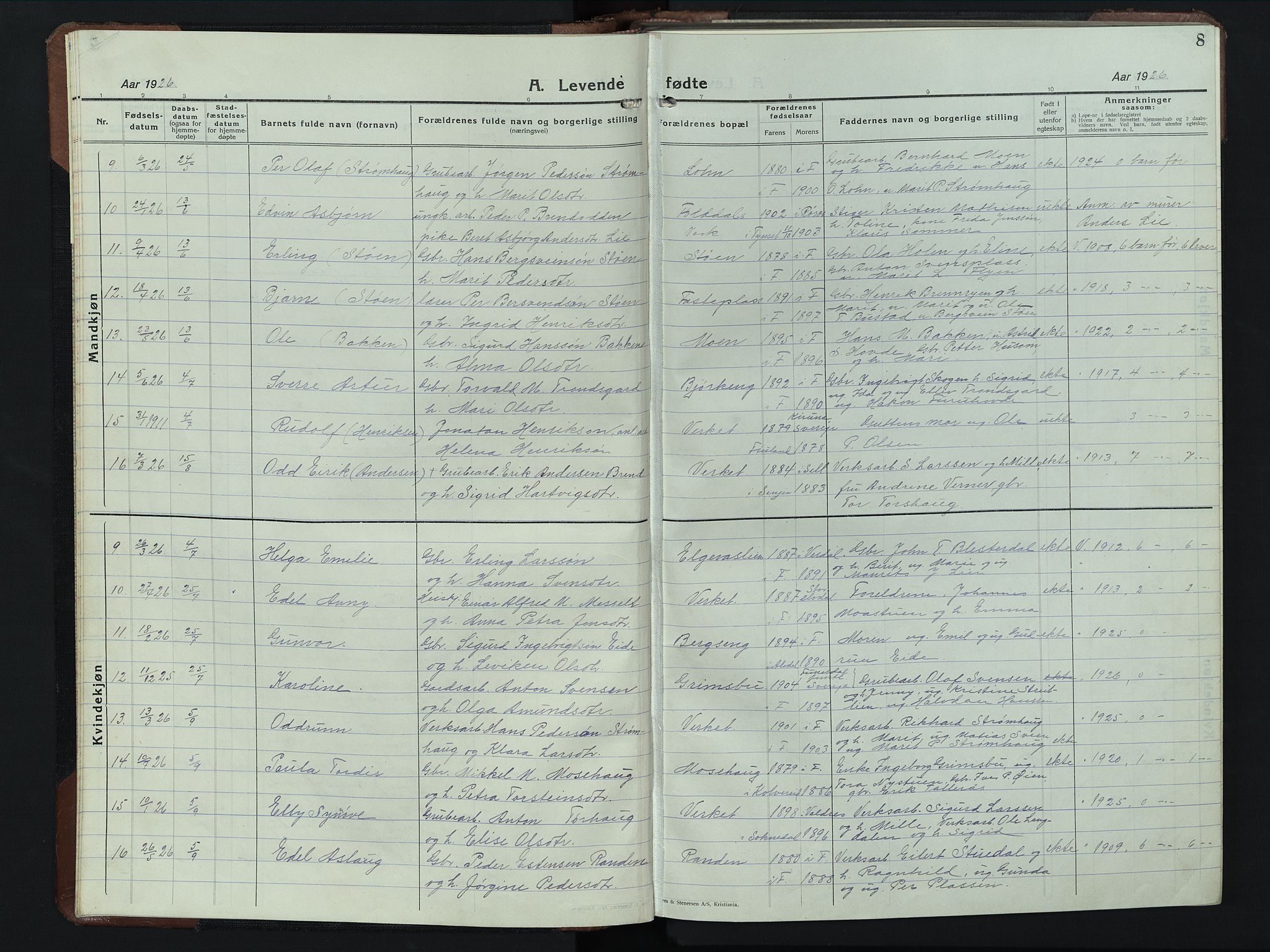 Alvdal prestekontor, SAH/PREST-060/H/Ha/Hab/L0008: Parish register (copy) no. 8, 1925-1953, p. 8
