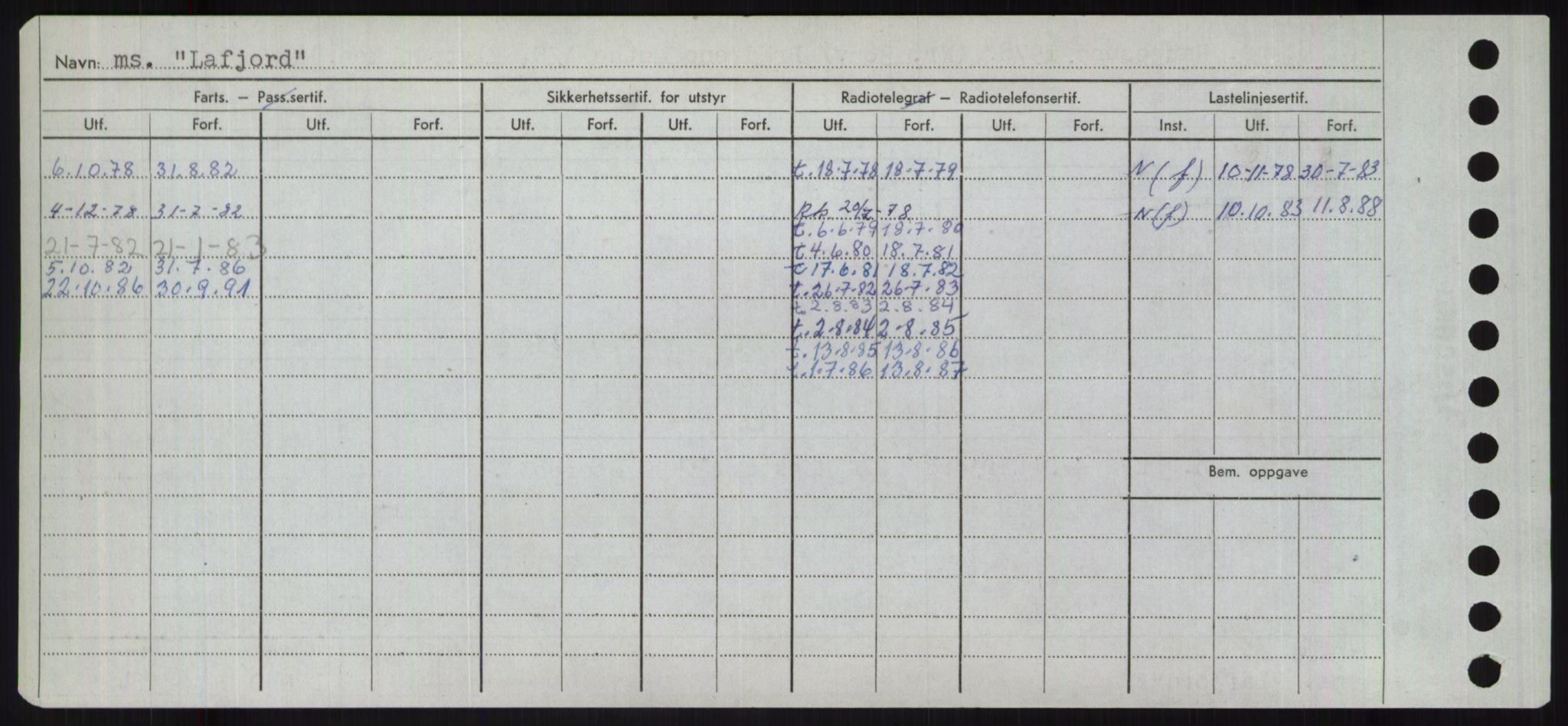 Sjøfartsdirektoratet med forløpere, Skipsmålingen, AV/RA-S-1627/H/Ha/L0003/0002: Fartøy, Hilm-Mar / Fartøy, Kom-Mar, p. 256