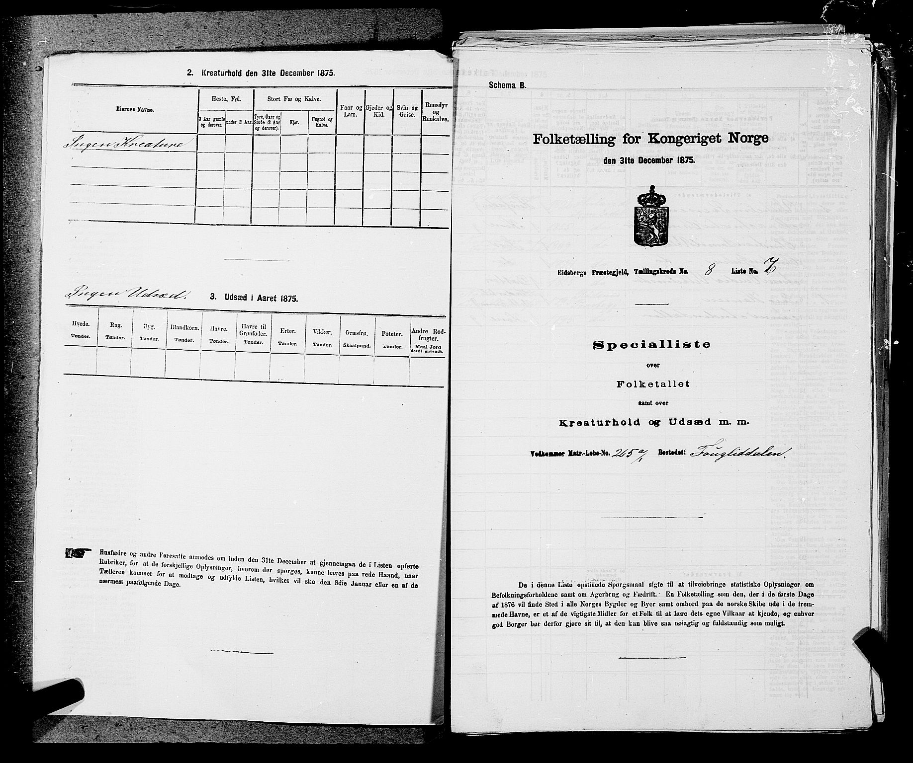 RA, 1875 census for 0125P Eidsberg, 1875, p. 1627