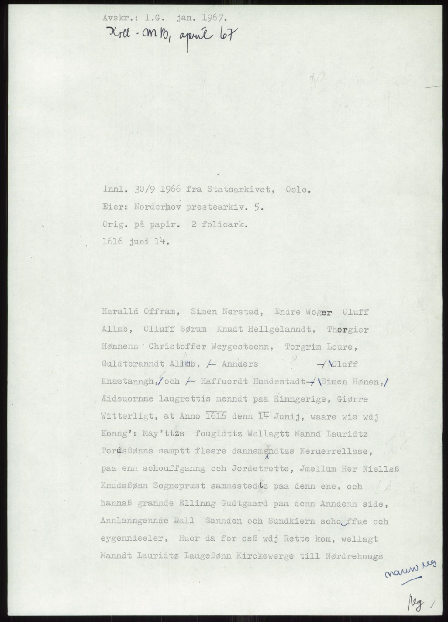 Samlinger til kildeutgivelse, Diplomavskriftsamlingen, AV/RA-EA-4053/H/Ha, p. 530