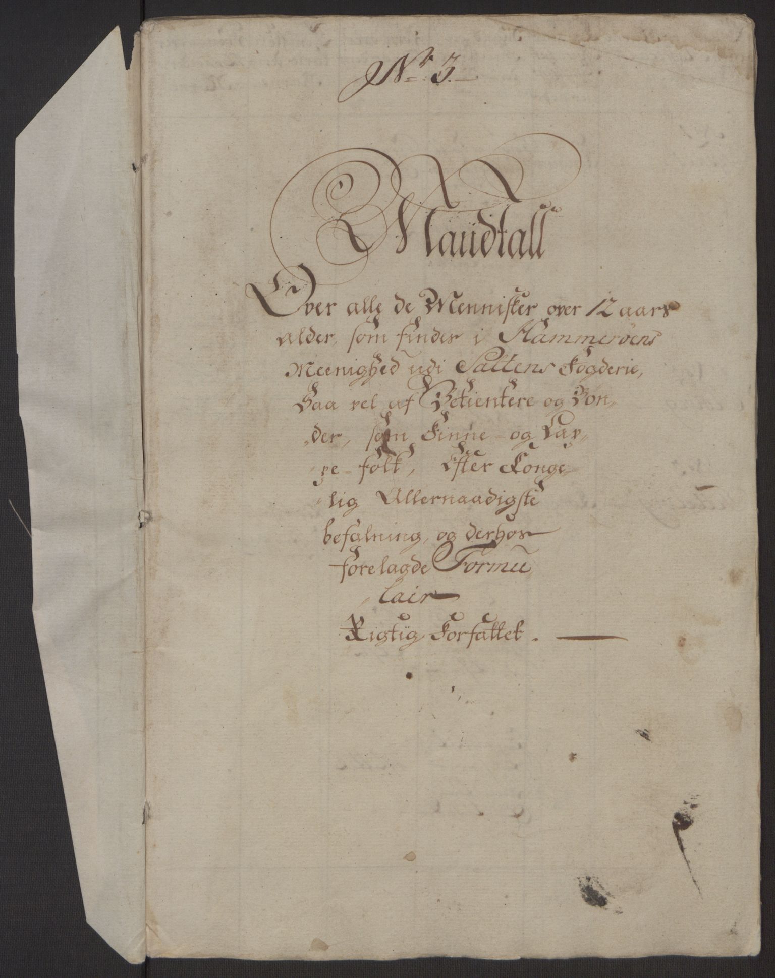Rentekammeret inntil 1814, Realistisk ordnet avdeling, RA/EA-4070/Ol/L0022a/0001: [Gg 10]: Ekstraskatten, 23.09.1762. Nordlands amt / Salten, 1762-1763, p. 41