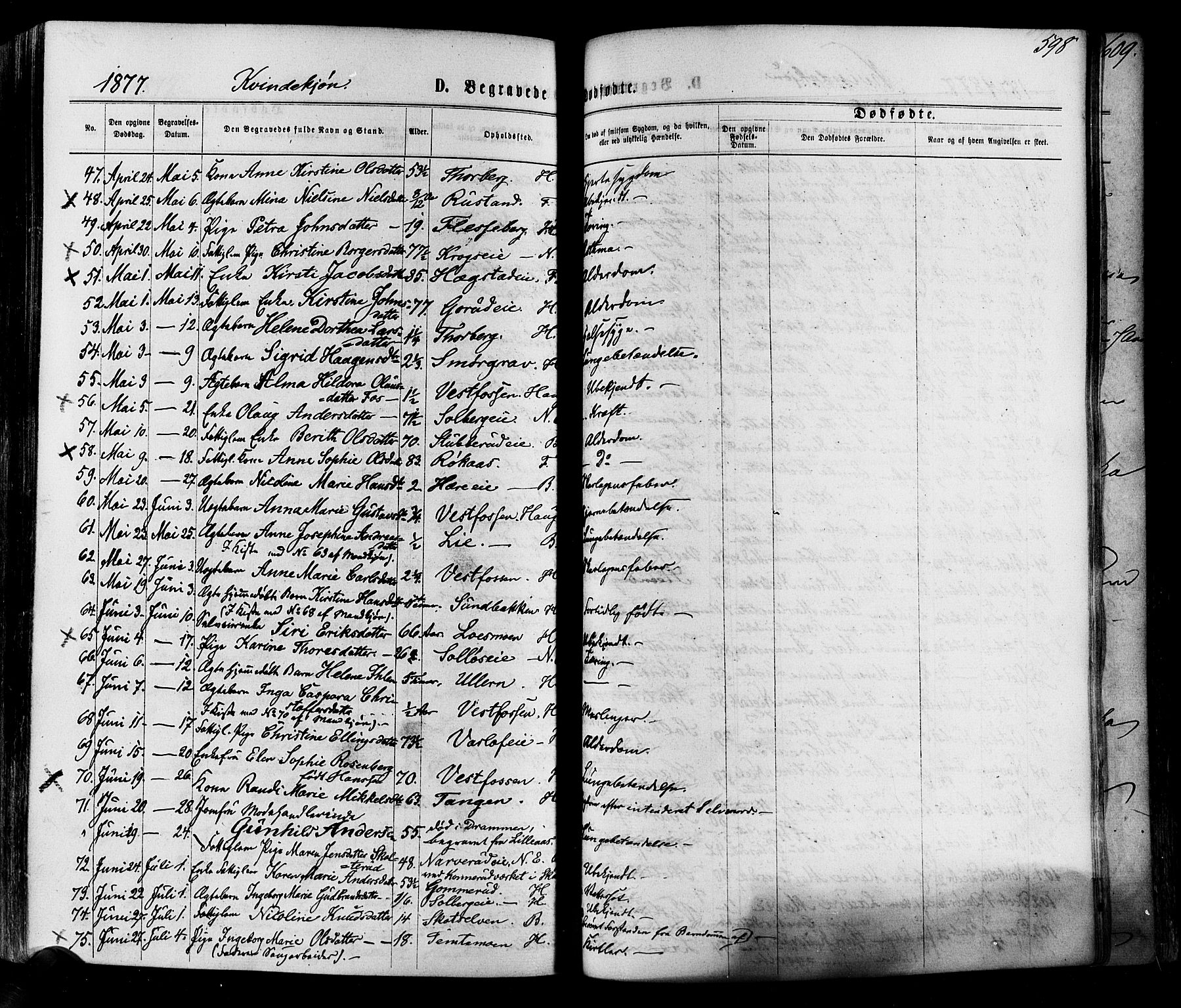 Eiker kirkebøker, AV/SAKO-A-4/F/Fa/L0017: Parish register (official) no. I 17, 1869-1877, p. 598