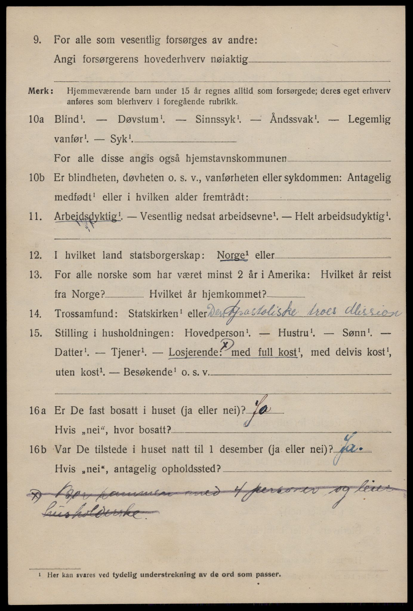 SAST, 1920 census for Stavanger, 1920, p. 103841