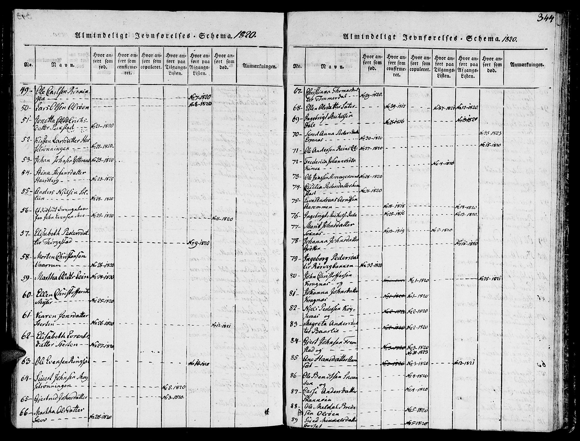 Ministerialprotokoller, klokkerbøker og fødselsregistre - Sør-Trøndelag, AV/SAT-A-1456/646/L0608: Parish register (official) no. 646A06, 1816-1825, p. 344