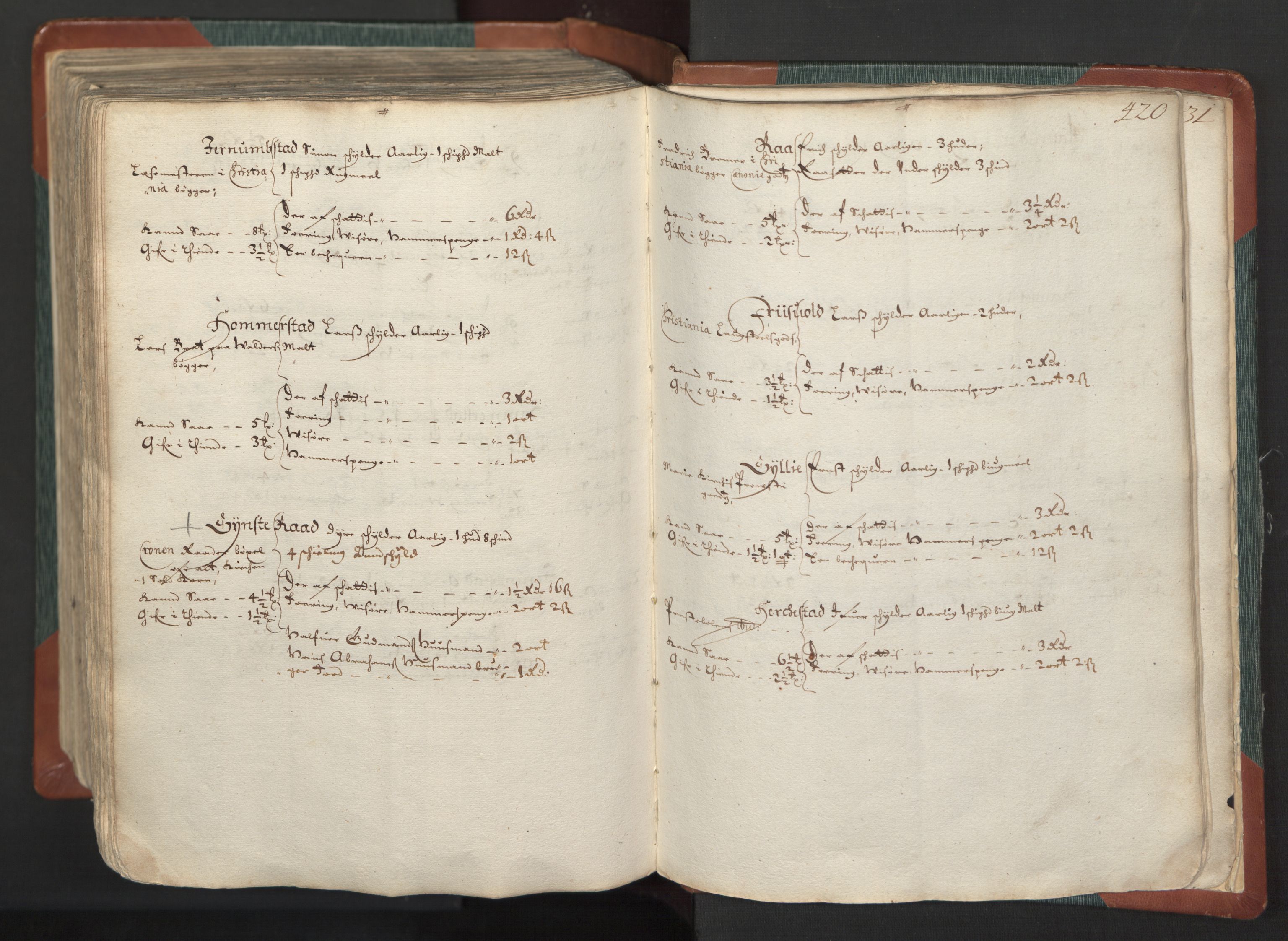 Rentekammeret inntil 1814, Realistisk ordnet avdeling, AV/RA-EA-4070/L/L0008: Oppland lagdømme. Alminnelig jordebok med skatteligning for Gudbrandsdalen og Hedemarken., 1661, p. 419b-420a