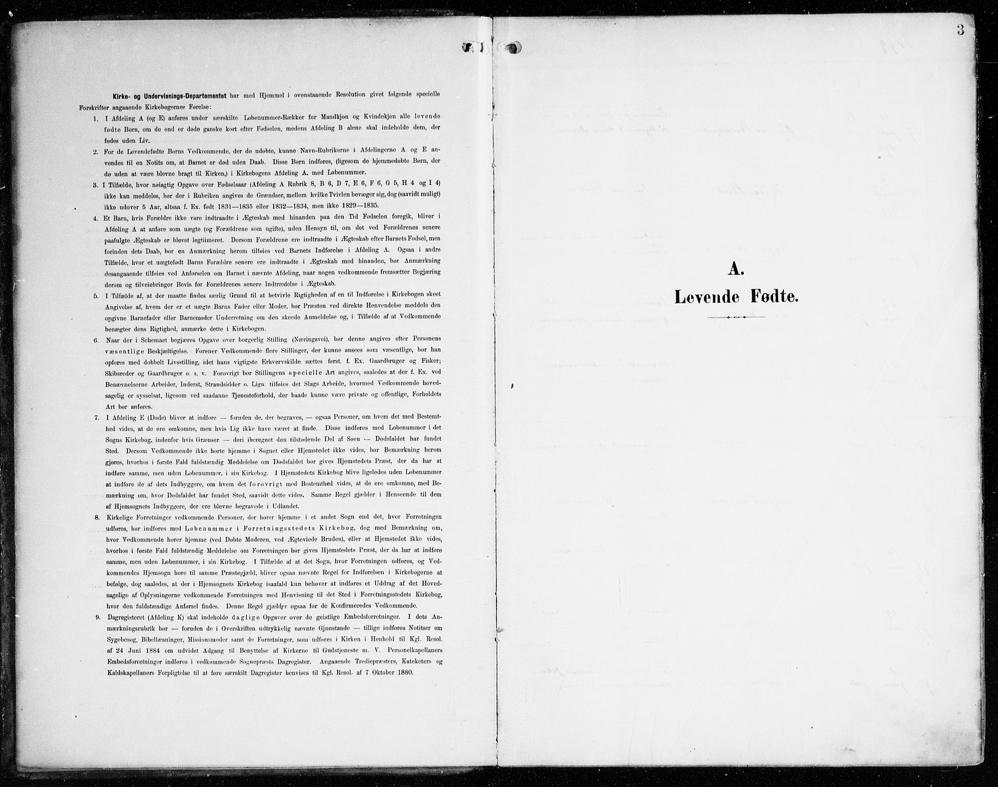 Korskirken sokneprestembete, SAB/A-76101/H/Haa/L0023: Parish register (official) no. B 9, 1899-1908, p. 3