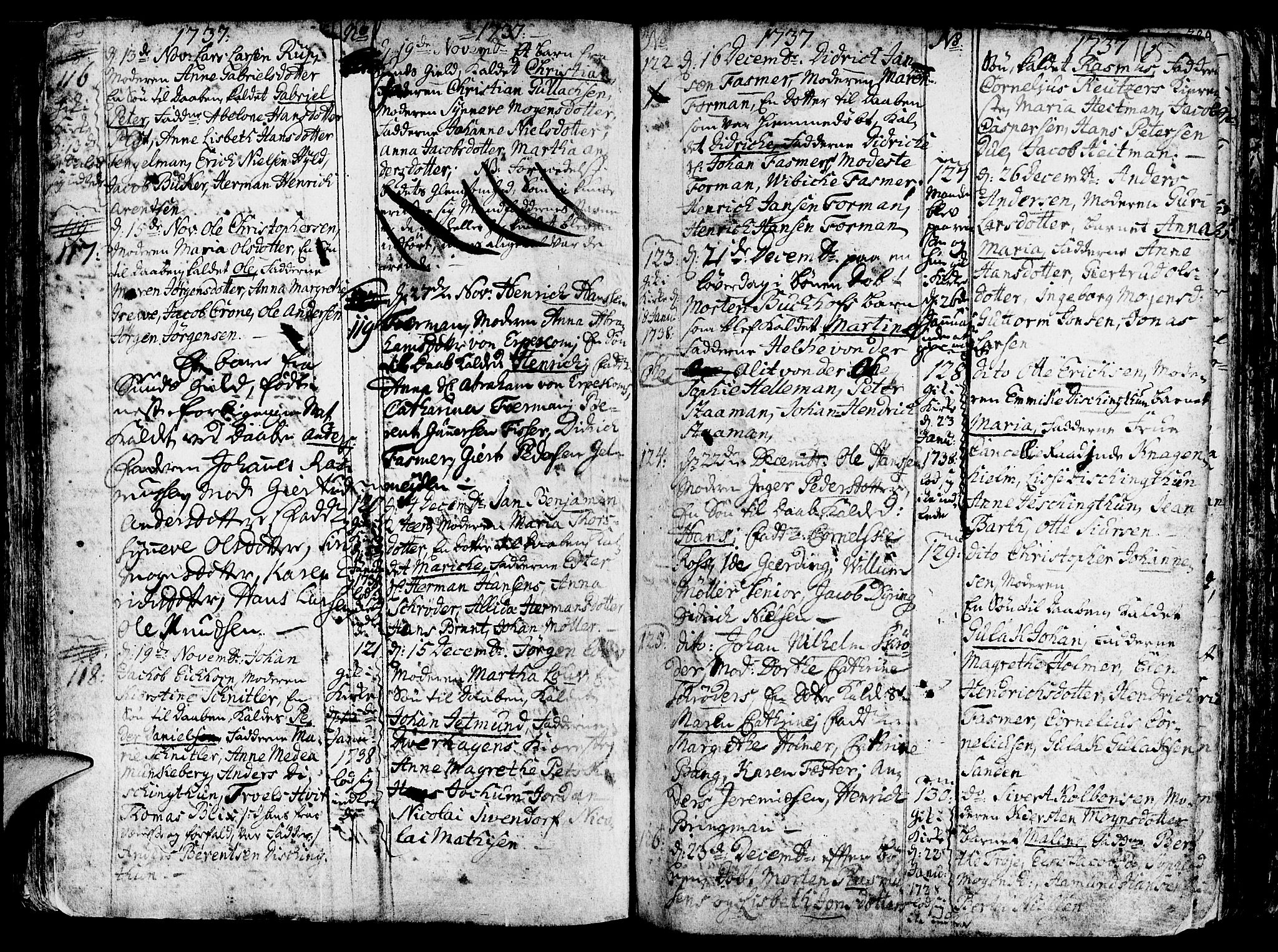 Nykirken Sokneprestembete, AV/SAB-A-77101/H/Haa/L0003: Parish register (official) no. A 3, 1717-1764, p. 165