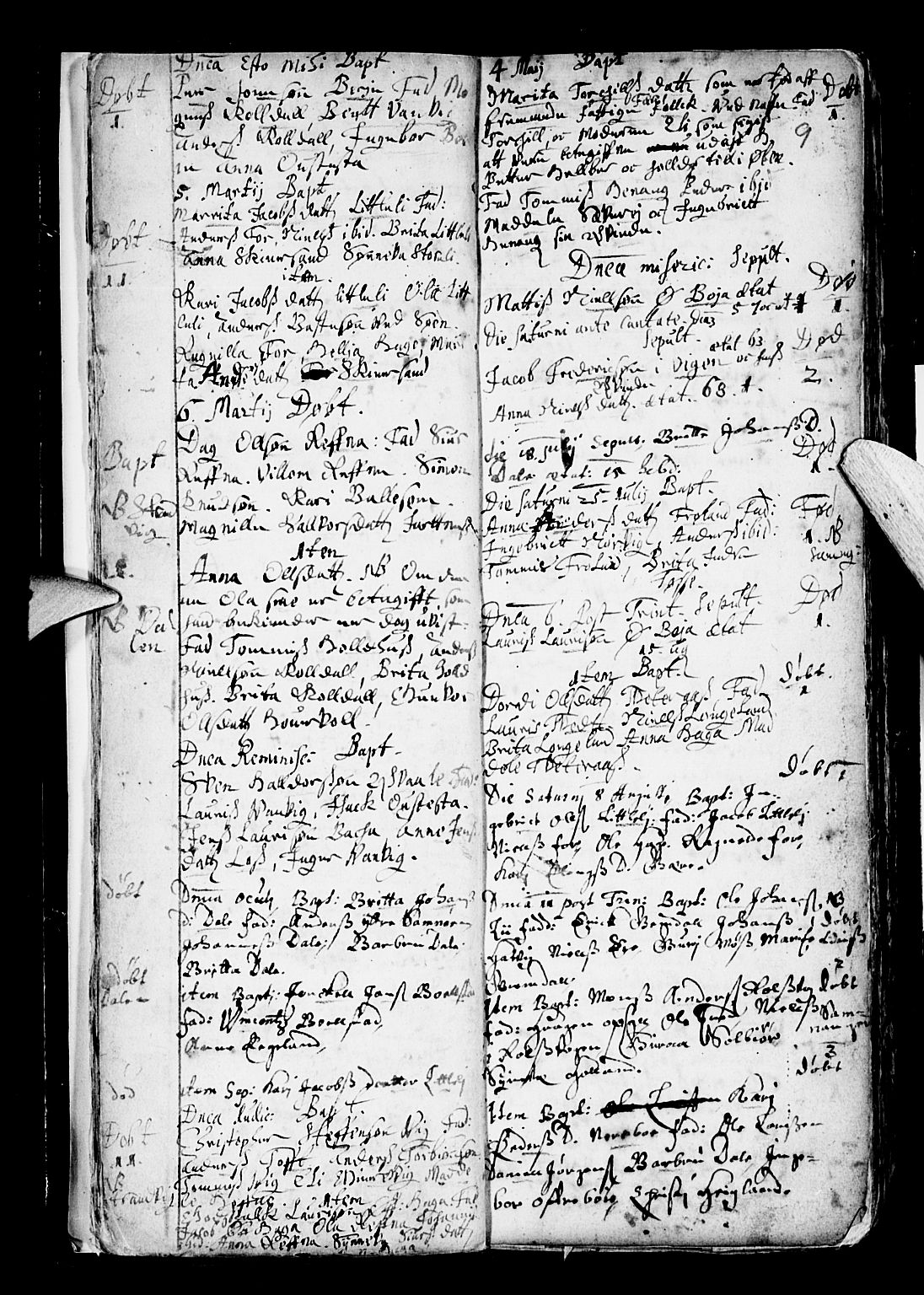 Os sokneprestembete, SAB/A-99929: Parish register (official) no. A 6, 1669-1719, p. 9
