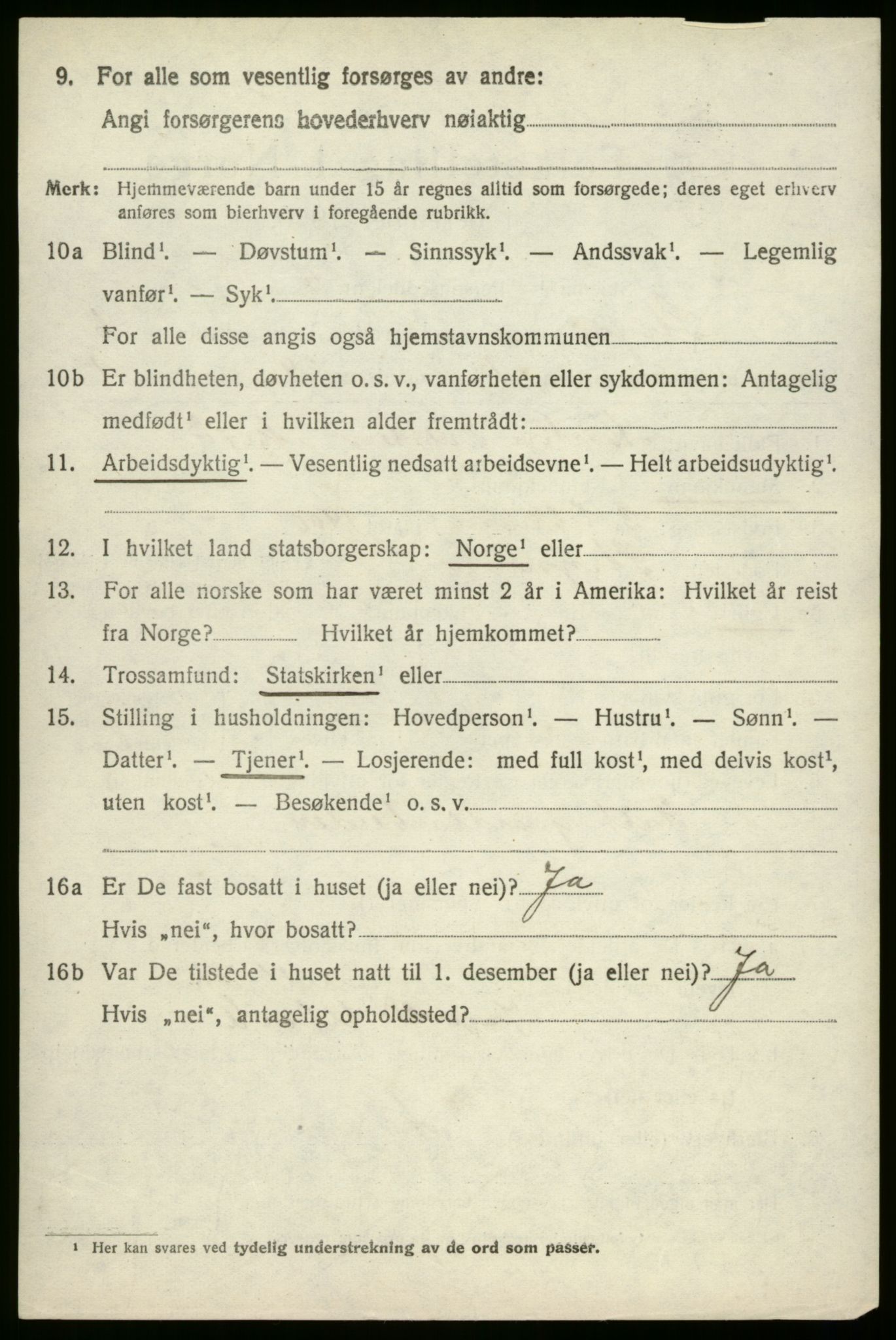 SAB, 1920 census for Stryn, 1920, p. 2621