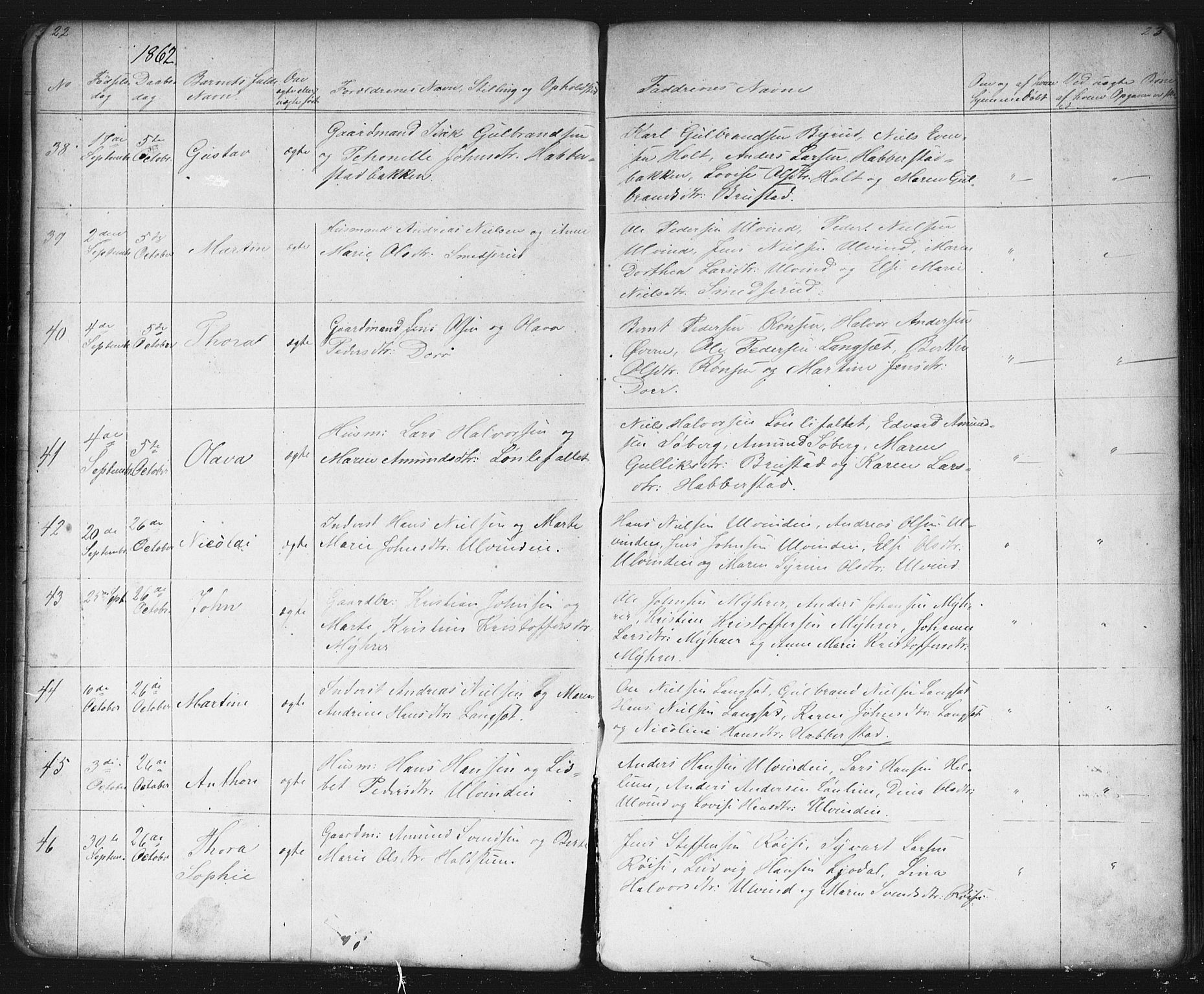 Eidsvoll prestekontor Kirkebøker, AV/SAO-A-10888/G/Gb/L0001: Parish register (copy) no. II 1, 1861-1877, p. 22-23